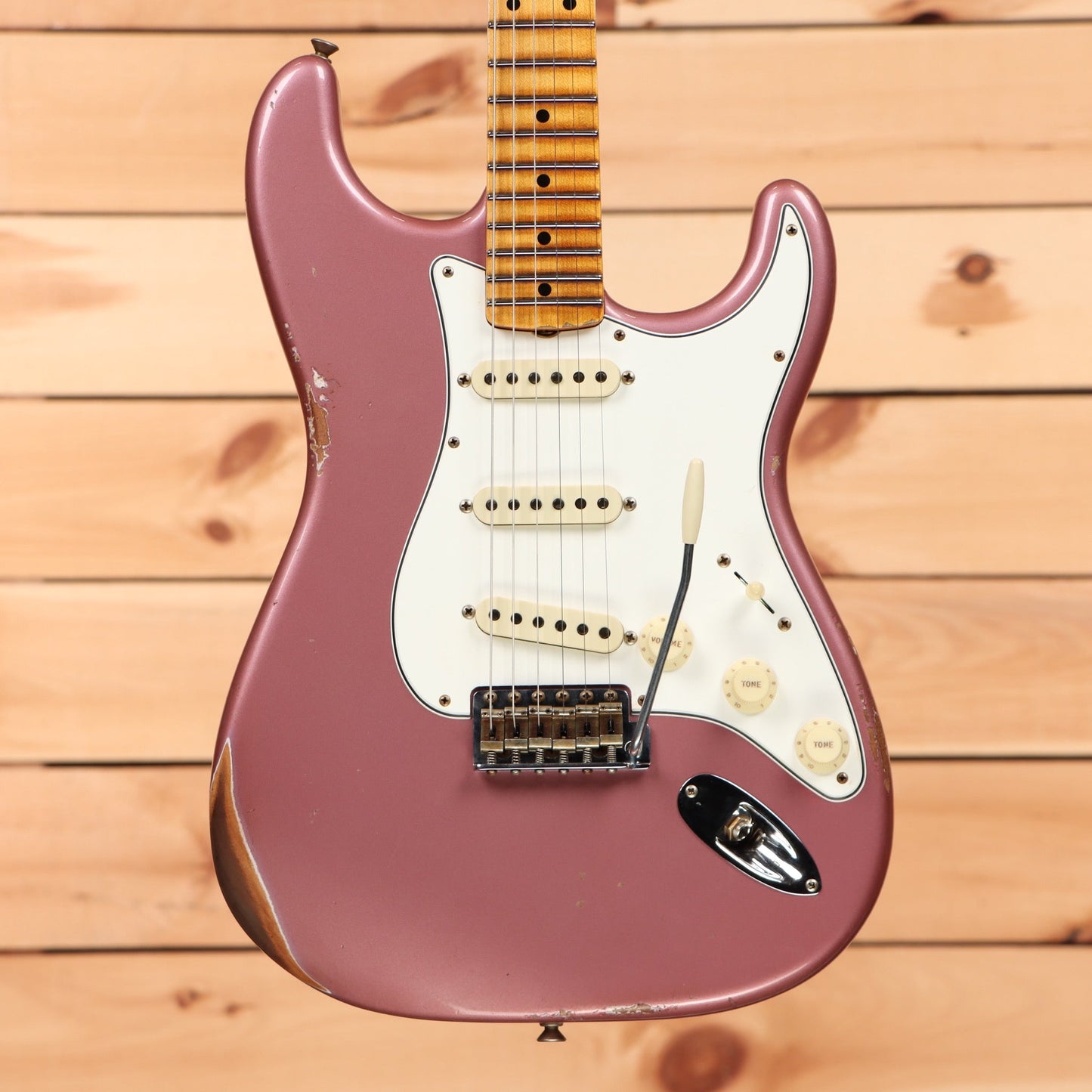 Fender Custom Shop Limited Tomatillo Stratocaster Special Relic - Super Faded/Aged Burgundy Mist Metallic