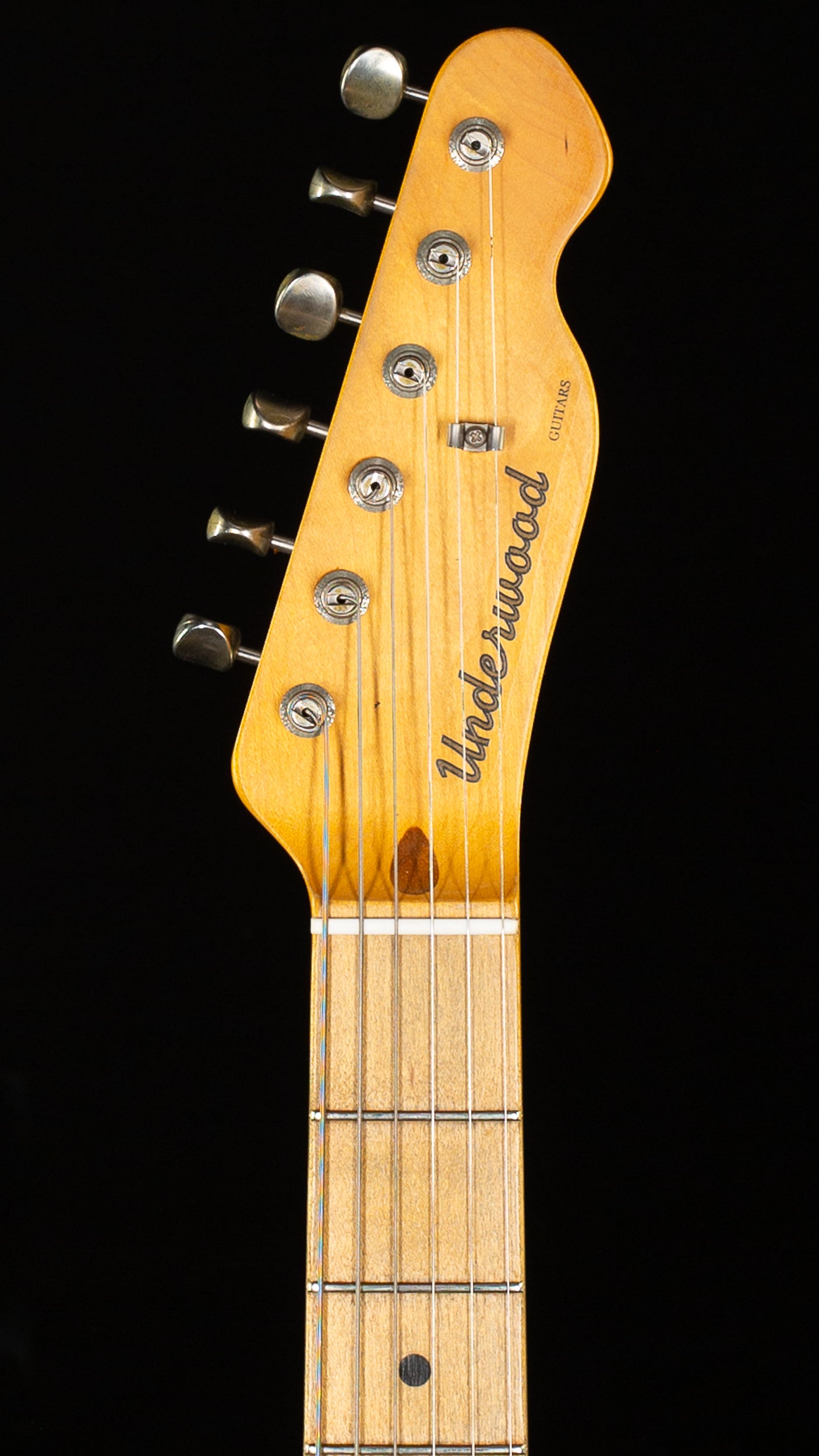 Underwood Guitars T Style Gold Red Flower