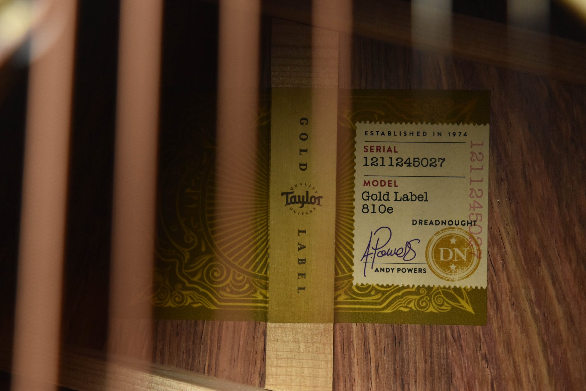 Taylor Gold Label 810E Honduran Rosewood and Torrefied Sitka Spruce Acoustic Guitar (Copy)