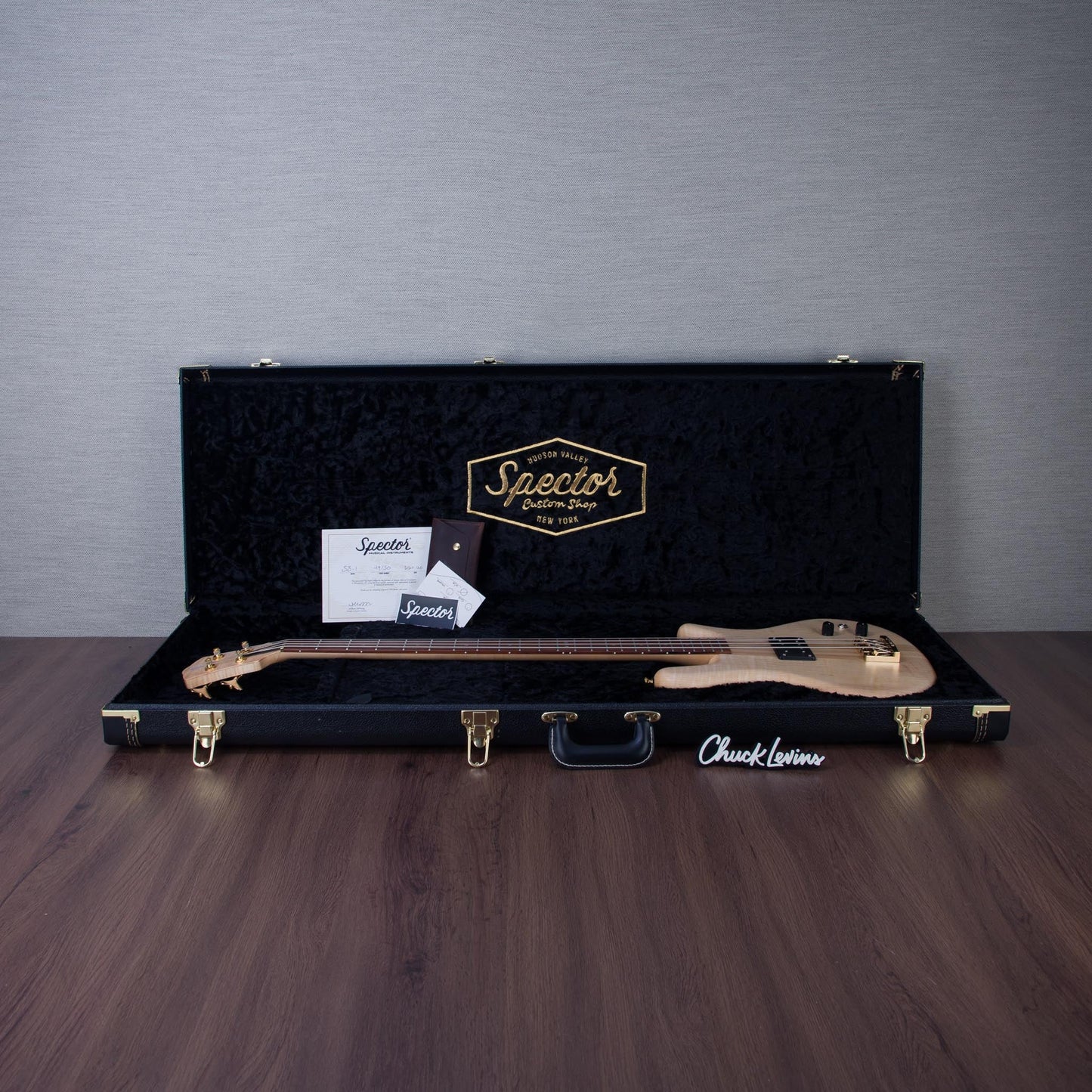 Spector USA Limited Edition SB-1 Lightly Figured Maple Electric Bass Guitar - #49