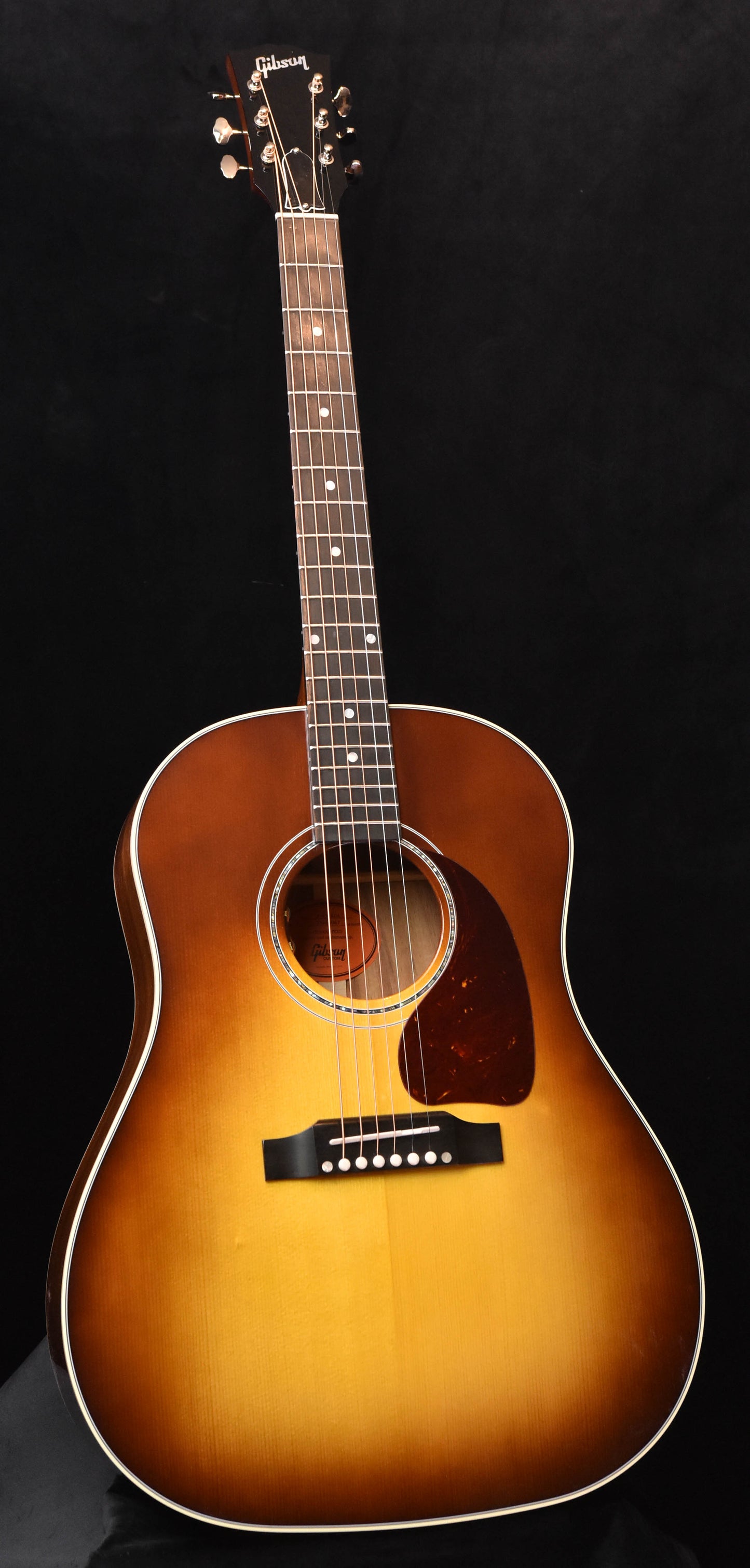 Gibson Custom Shop J-45 Carpathian Spruce Top Koa Back and Sides Honeyburst  Acoustic Guitar