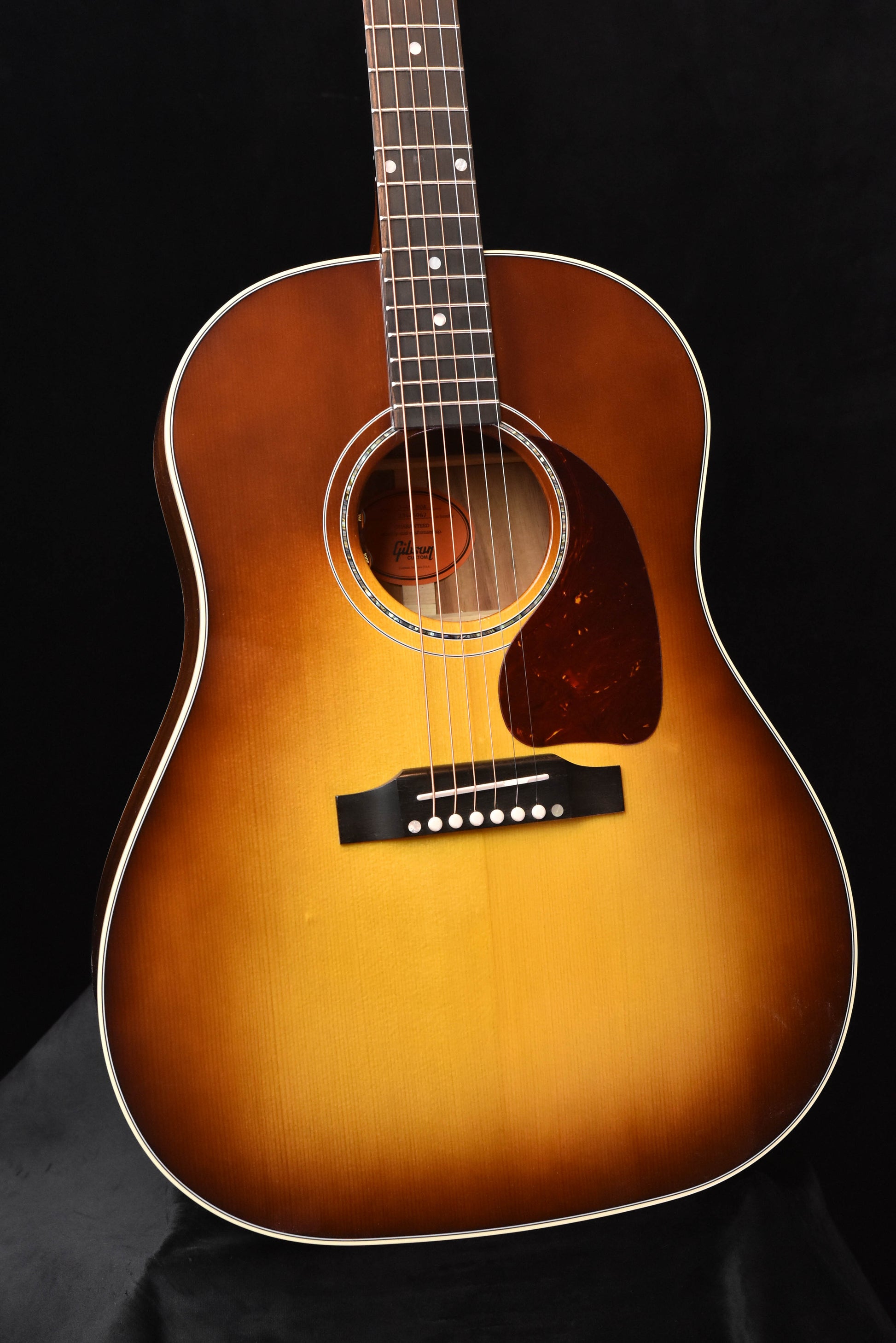 Gibson Custom Shop J-45 Carpathian Spruce Top Koa Back and Sides Honeyburst  Acoustic Guitar