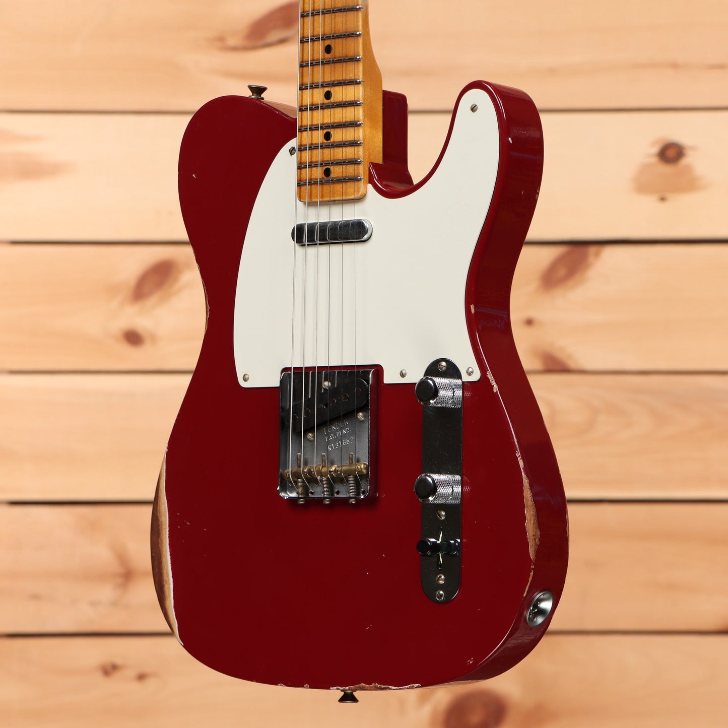 Fender Custom Shop Limited Reverse '50s Telecaster Relic - Aged Cimarron Red