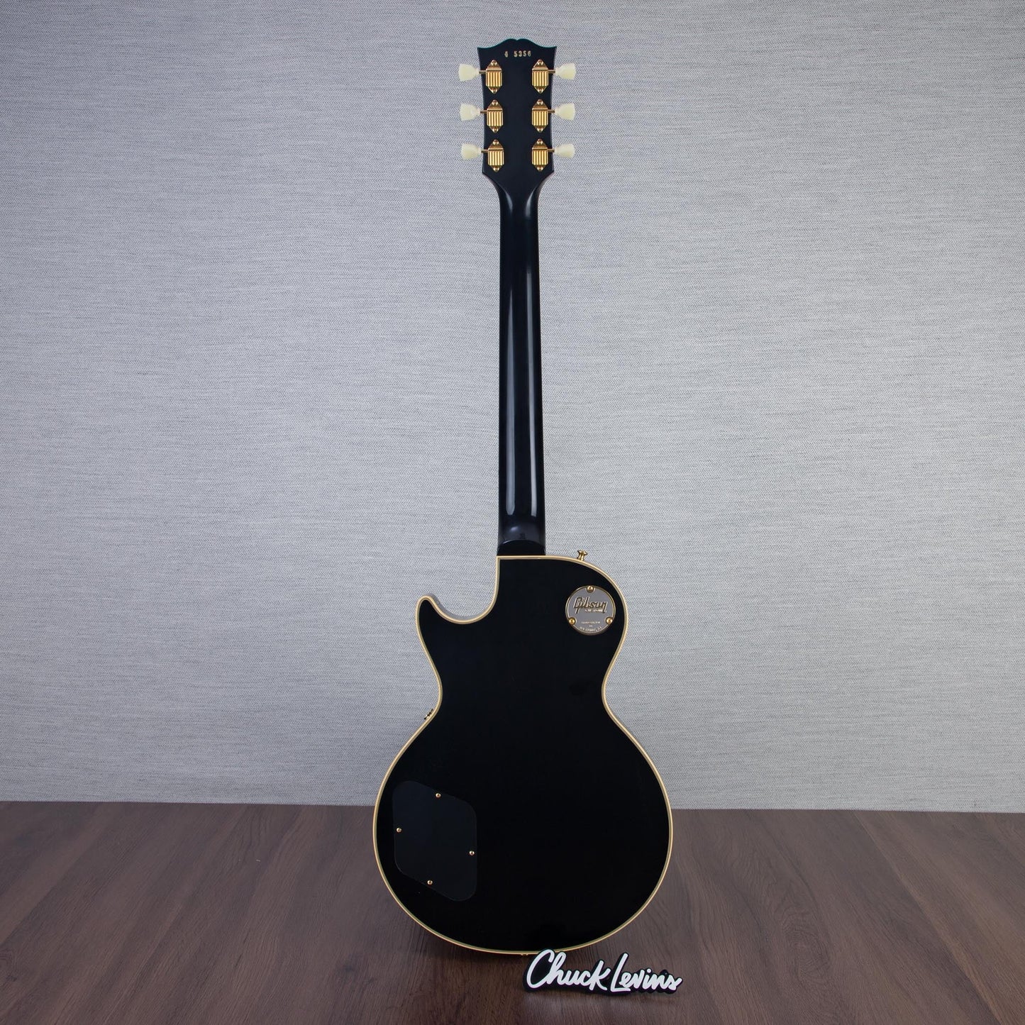 Gibson Custom Shop 1954 Les Paul Custom Reissue Electric Guitar VOS - Ebony - #45356