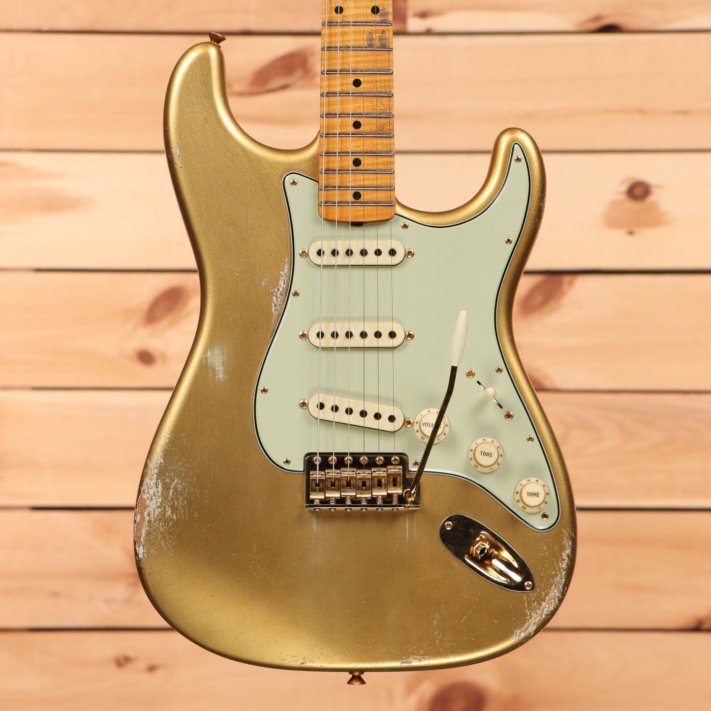 Fender Custom Shop Limited Andy Hicks Masterbuilt 1962 Poblano Stratocaster - Aged Aztec Gold