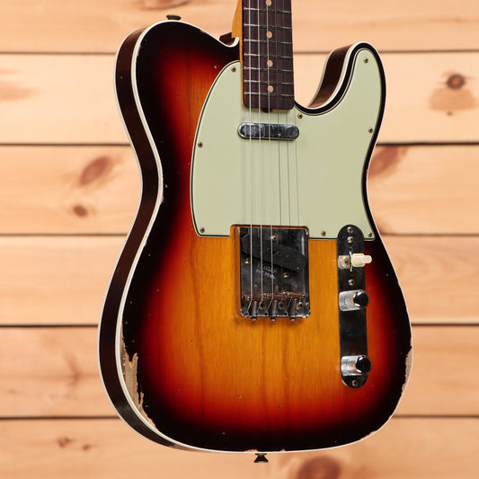 Fender Custom Shop Limited 1960 Telecaster Custom Relic - Chocolate 3 Tone Sunburst
