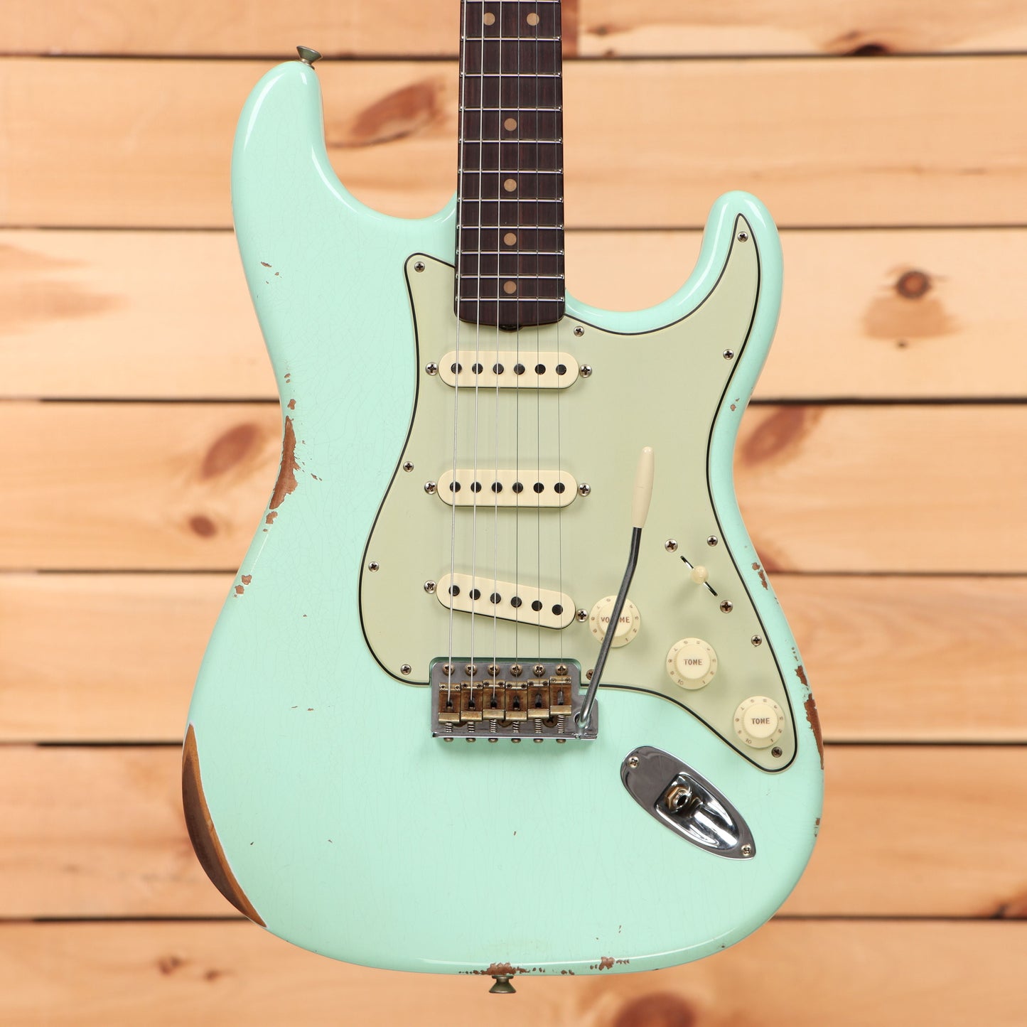 Fender Custom Shop Limited 1963 Stratocaster Relic - Super Faded/Aged Surf Green