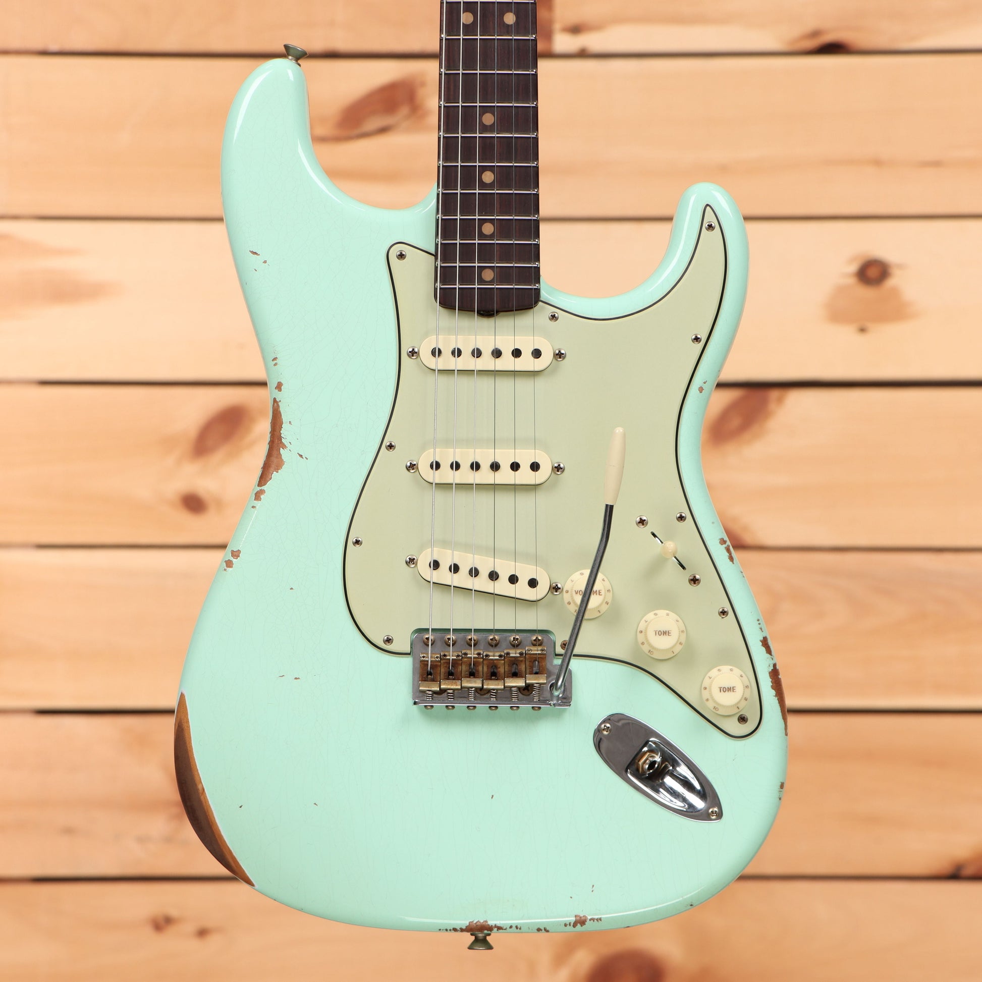 Fender Custom Shop Limited 1963 Stratocaster Relic - Super Faded/Aged Surf Green