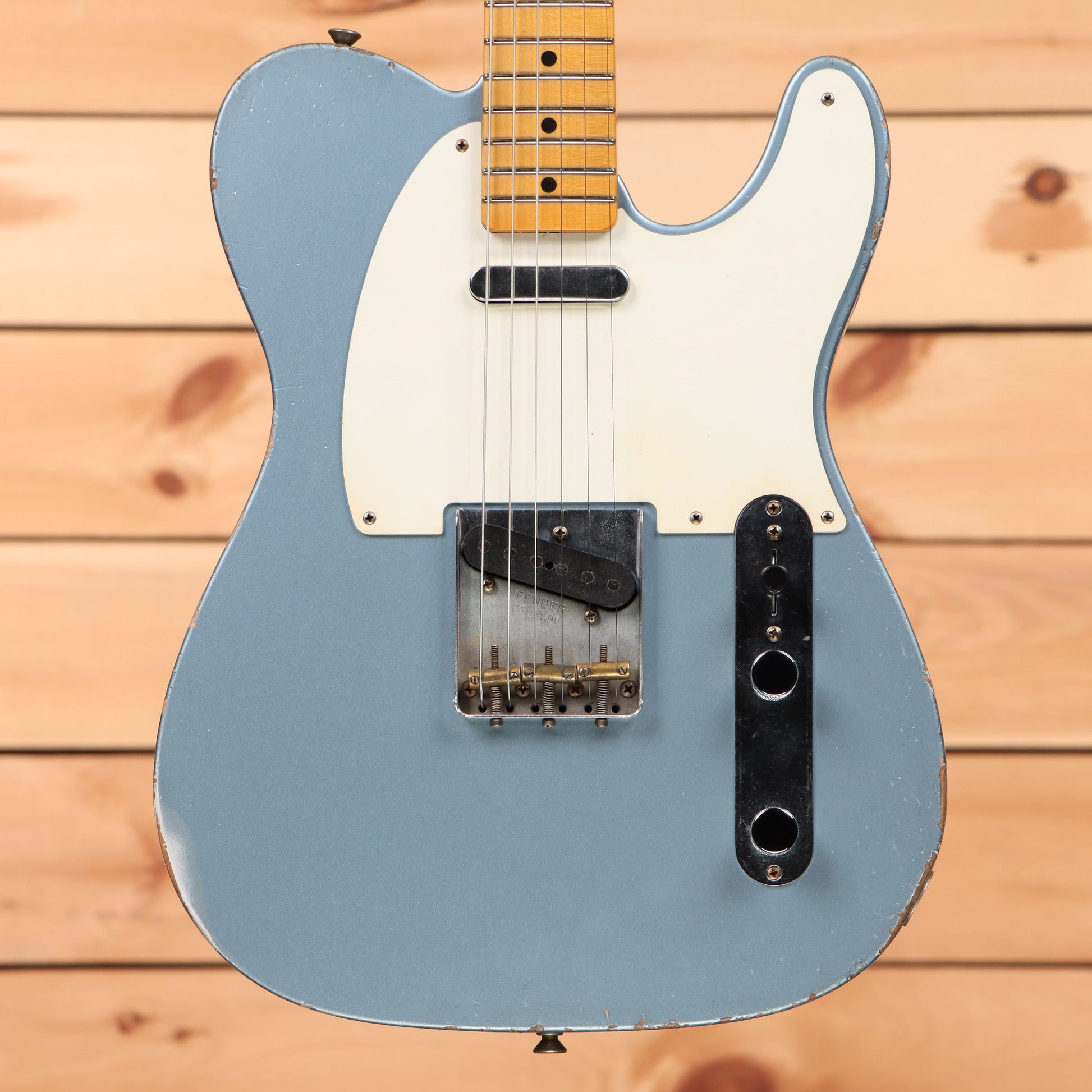 Fender Custom Shop Limited Masterbuilt Greg Fessler 1958 Telecaster Relic - Ice Blue Metallic