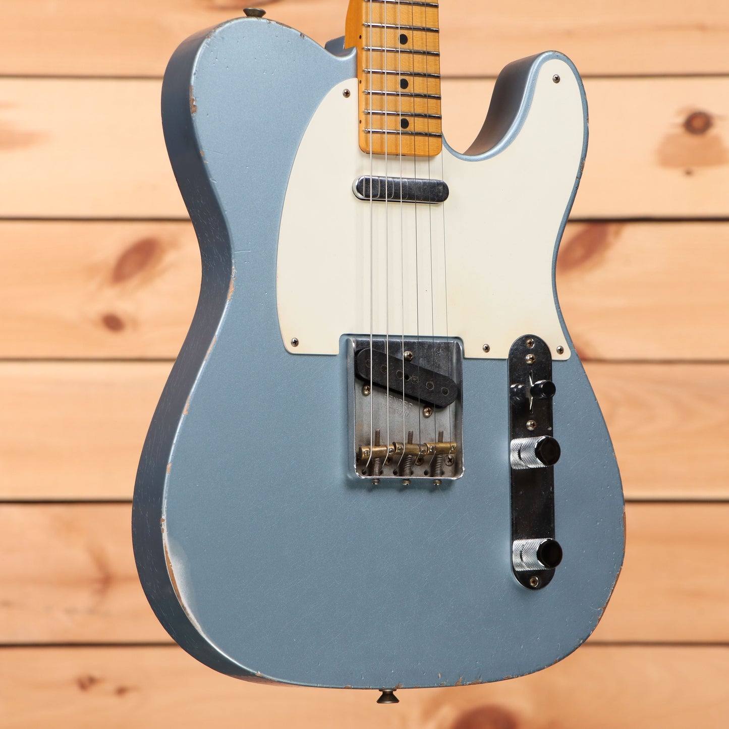 Fender Custom Shop Limited Masterbuilt Greg Fessler 1958 Telecaster Relic - Ice Blue Metallic
