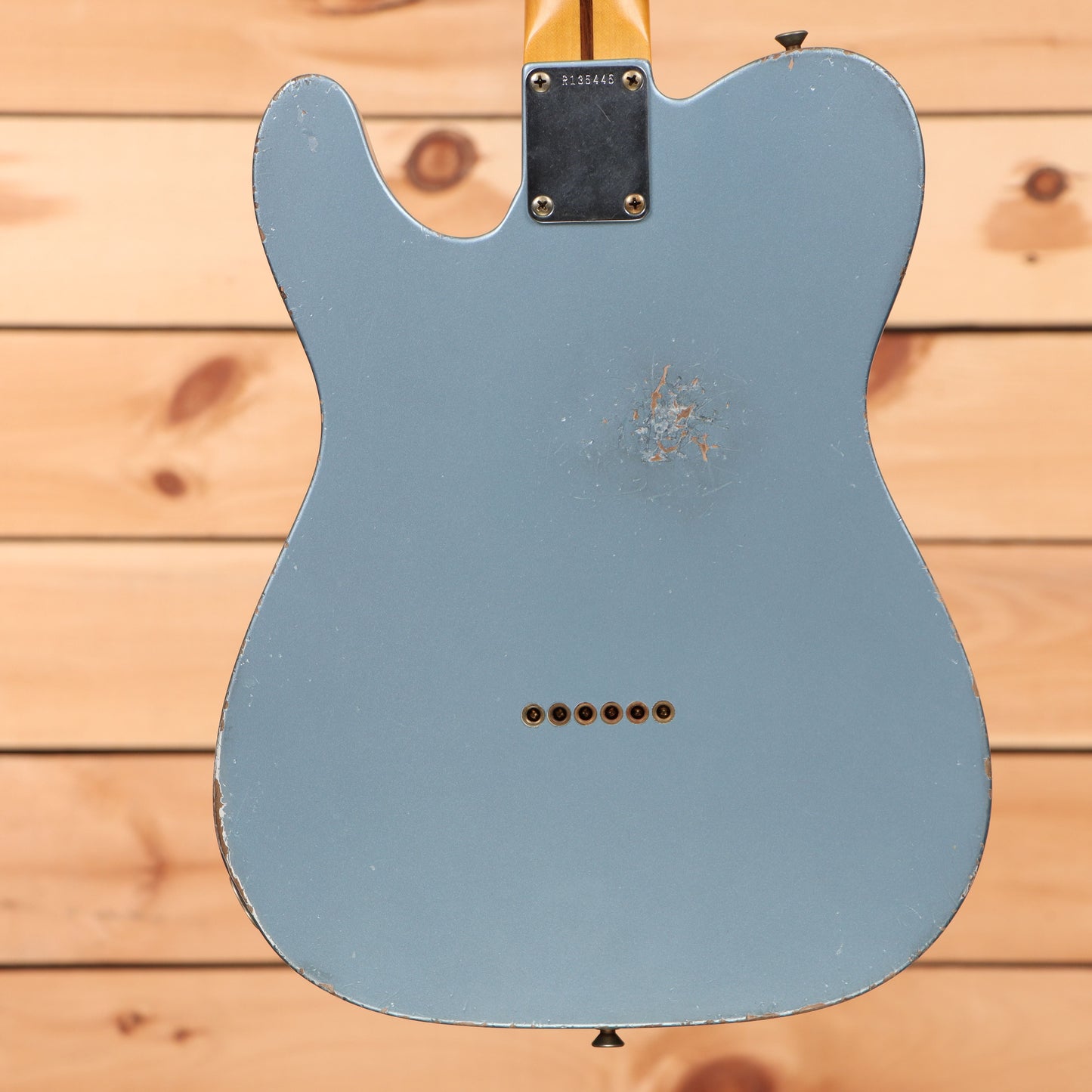 Fender Custom Shop Limited Masterbuilt Greg Fessler 1958 Telecaster Relic - Ice Blue Metallic