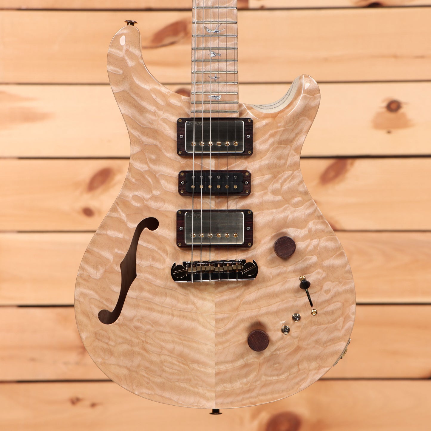 Paul Reed Smith Private Stock Special Semi Hollow - Natural and Whitewash with Black Grainfill Back