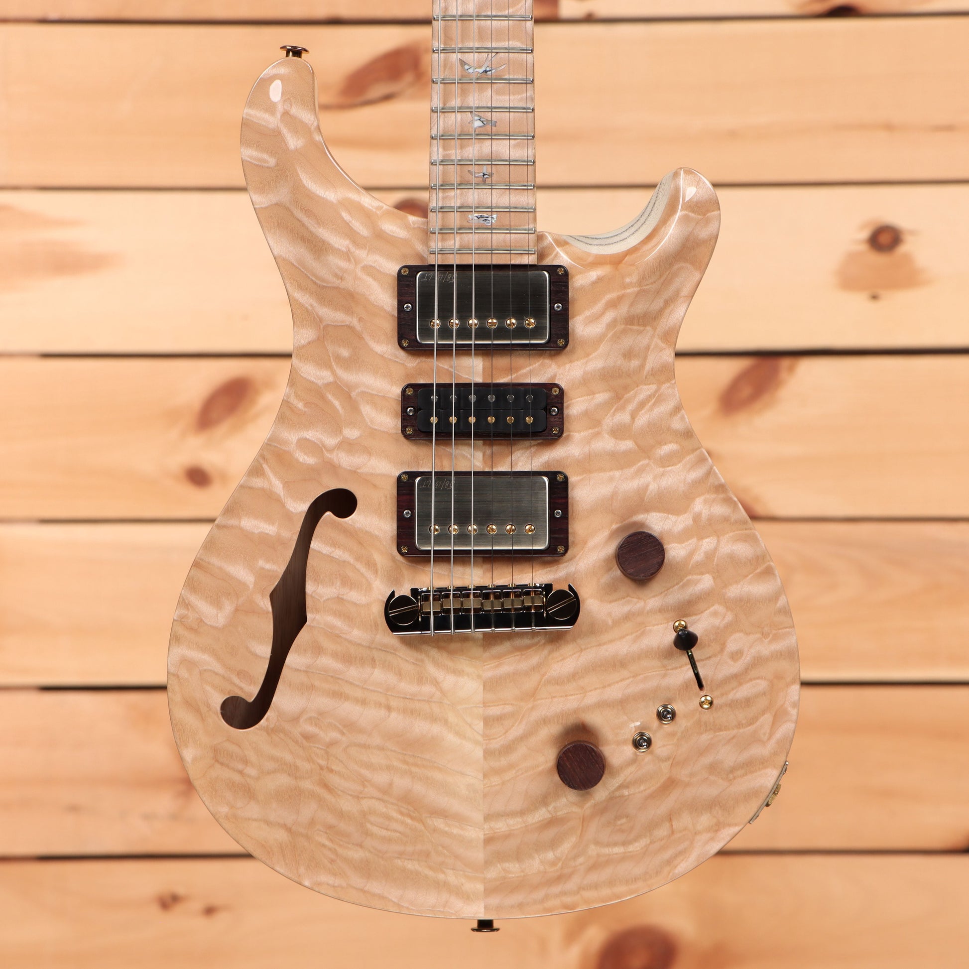 Paul Reed Smith Private Stock Special Semi Hollow - Natural and Whitewash with Black Grainfill Back