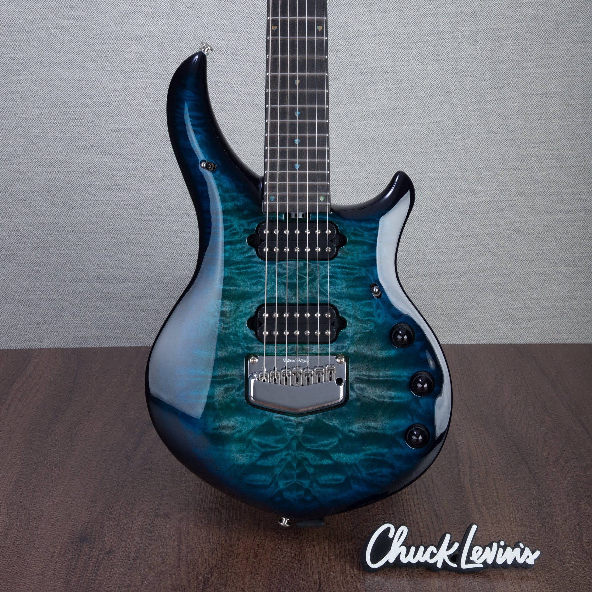 Music Man John Petrucci Signature Majesty 7-String Electric Guitar - Quilt Maple, Hydrospace