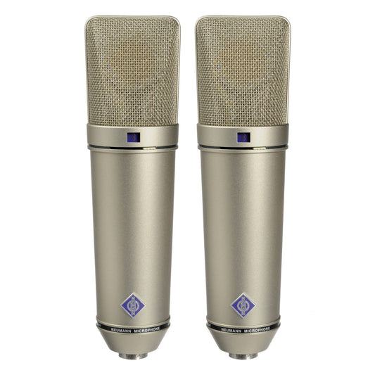 Neumann U 87 Ai Condenser Microphone Set Z Matched Pair Stereo Set, Nickel