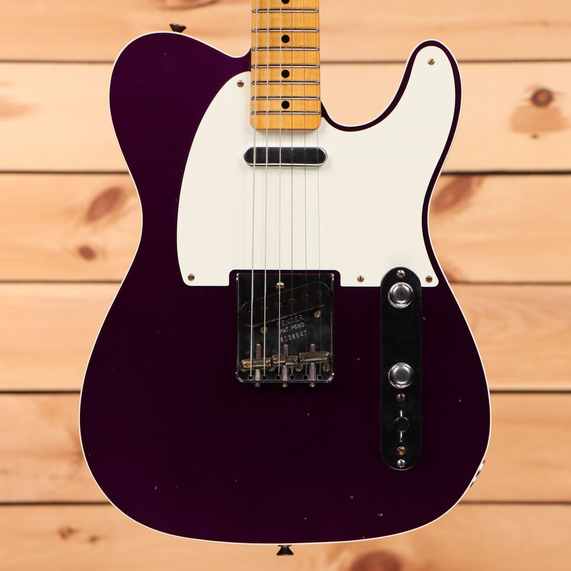Fender Custom Shop Limited Reverse 1950's Telecaster Custom Relic - Faded Aged Purple Metallic