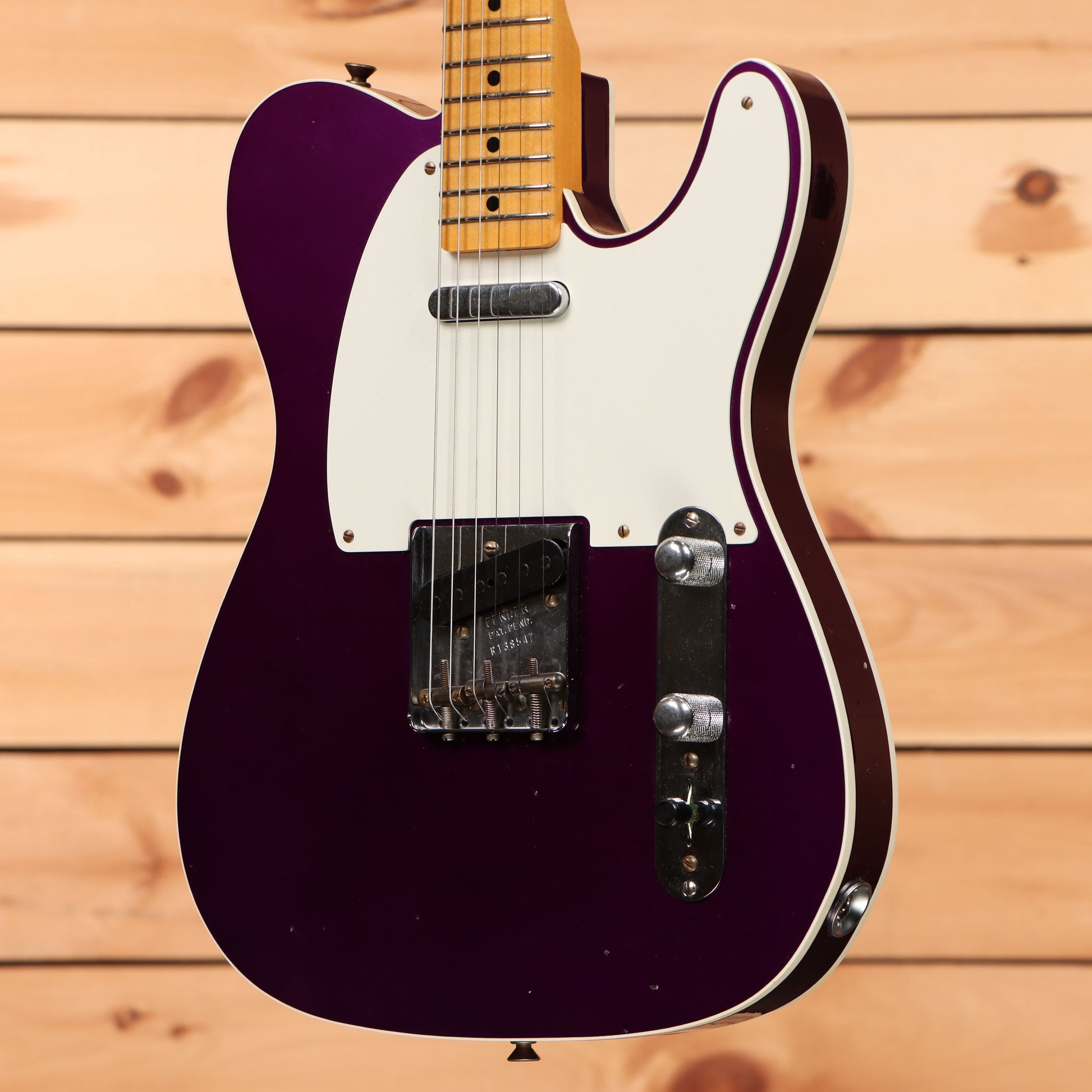 Fender Custom Shop Limited Reverse 1950's Telecaster Custom Relic - Faded Aged Purple Metallic