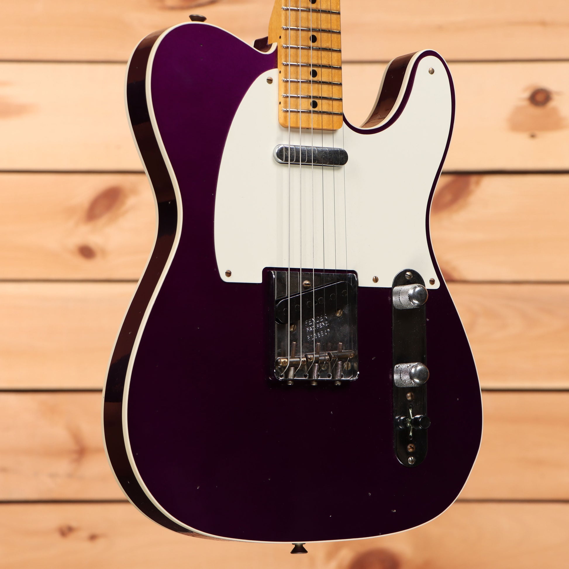 Fender Custom Shop Limited Reverse 1950's Telecaster Custom Relic - Faded Aged Purple Metallic