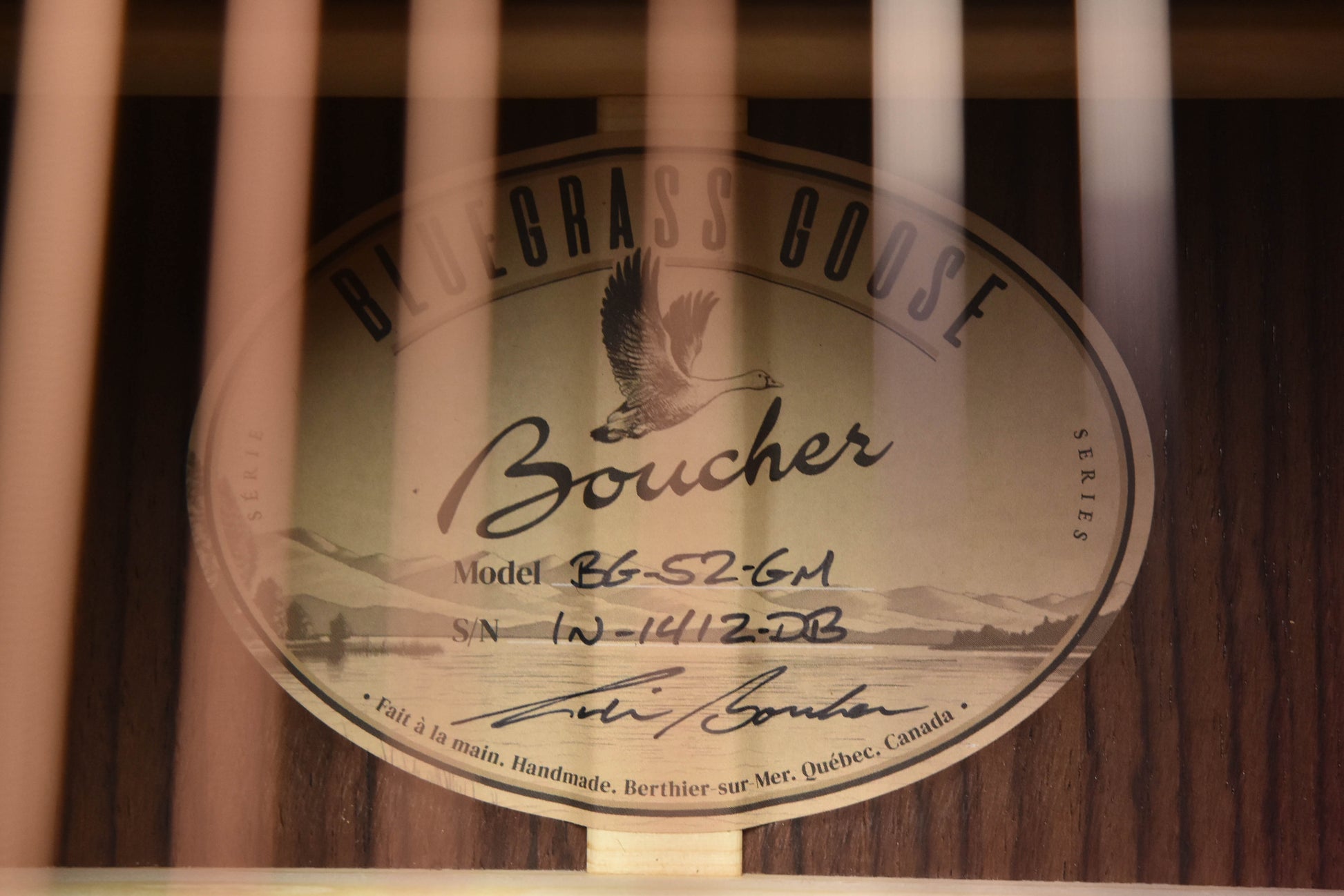 Boucher Bluegrass Goose Dreadnought BG-52-GM Adirondack Spruce and Indian Rosewood Acoustic Guitar (Copy)
