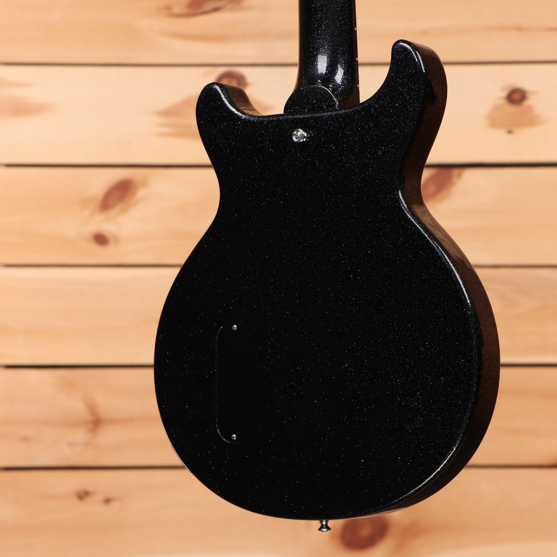 Gibson 1958 Les Paul Junior Doublecut VOS M2M - Ebony Sparkle Heavy Flake