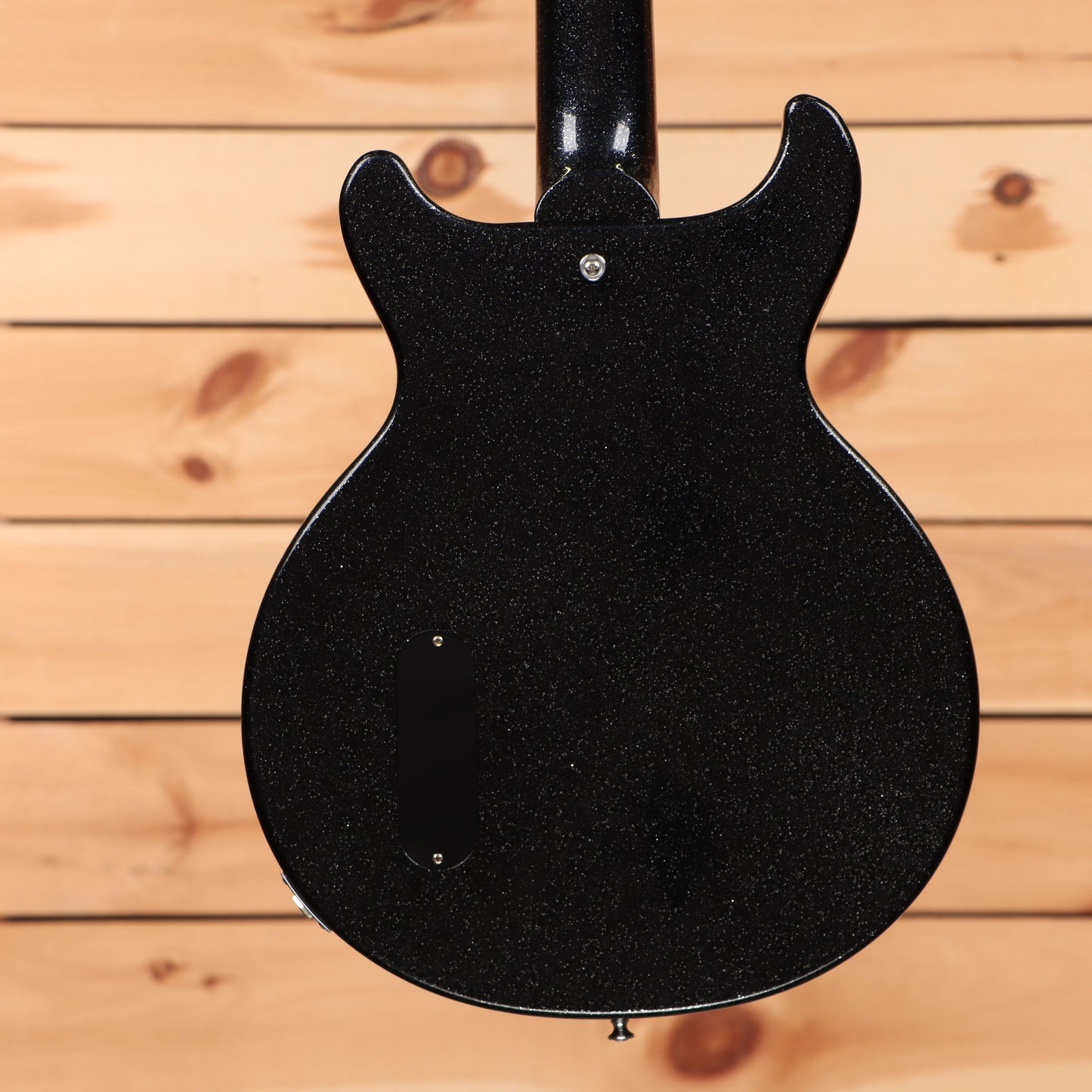 Gibson 1958 Les Paul Junior Doublecut VOS M2M - Ebony Sparkle Heavy Flake