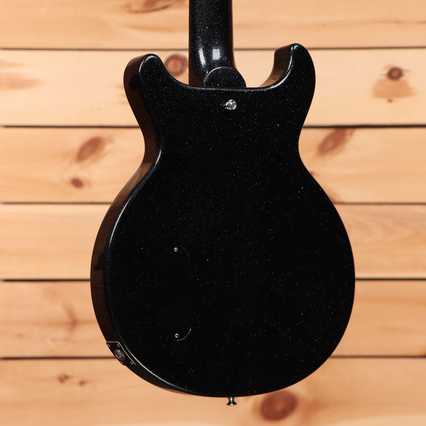 Gibson 1958 Les Paul Junior Doublecut VOS M2M - Ebony Sparkle Heavy Flake