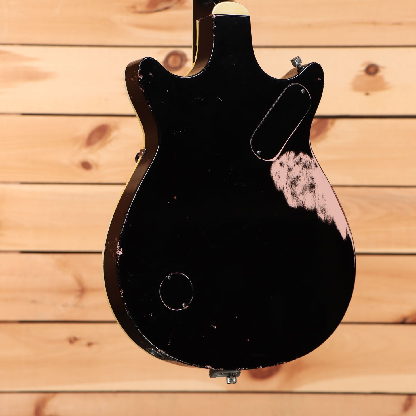 Gretsch Limited Stephen Stern Masterbuilt '62 Duo Jet Relic - Aged Black over Shell Pink