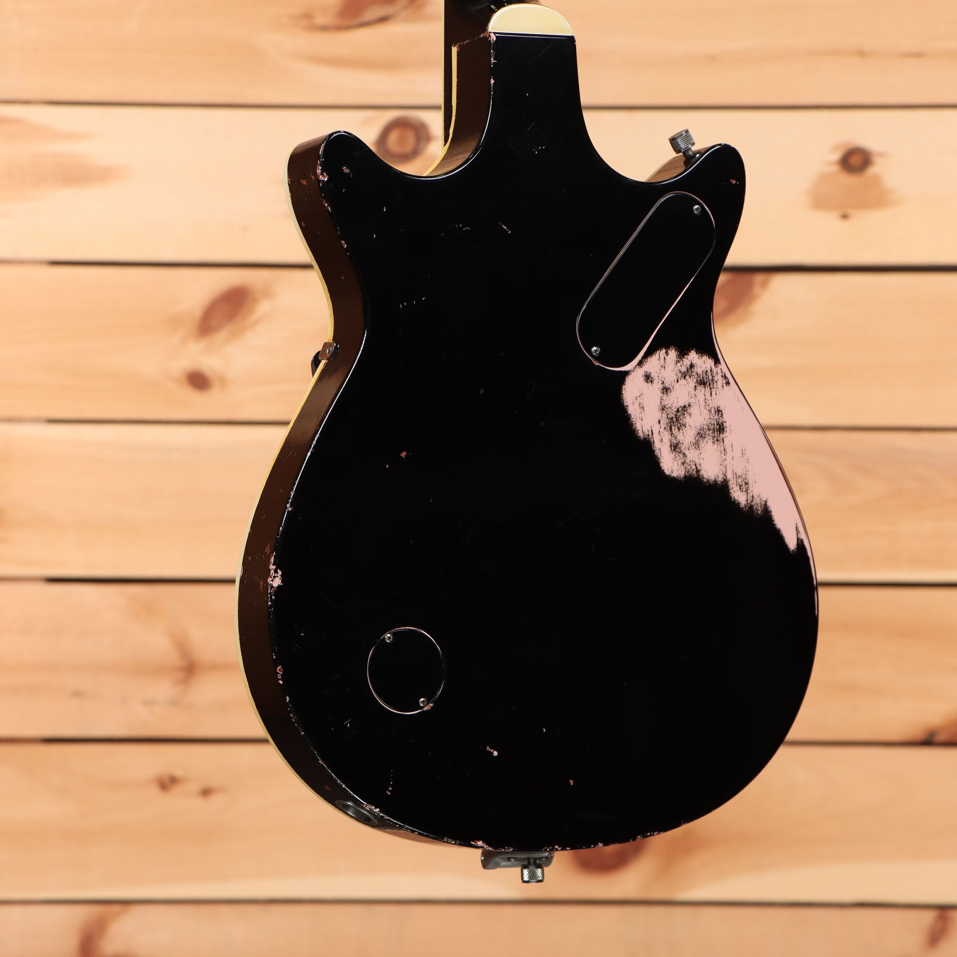Gretsch Limited Stephen Stern Masterbuilt '62 Duo Jet Relic - Aged Black over Shell Pink