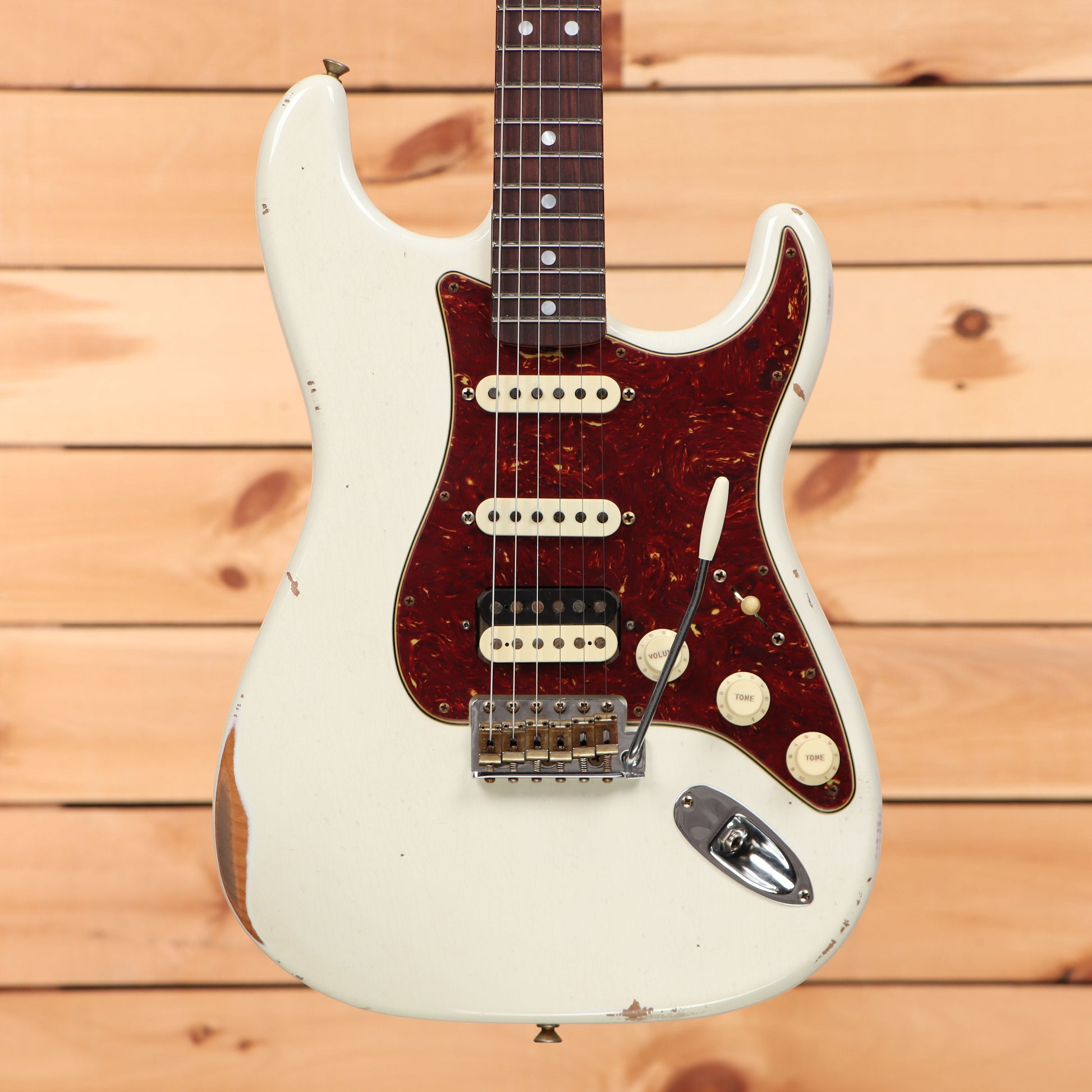 Fender Custom Shop Limited 1967 Stratocaster HSS Relic - Aged Olympic White