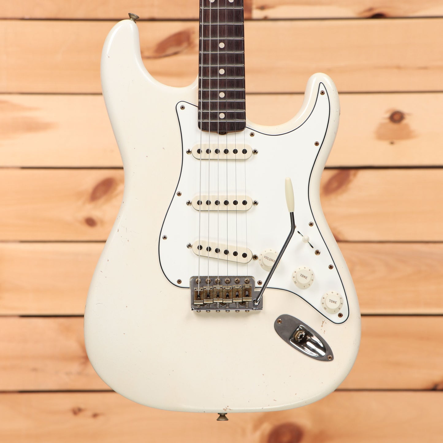 Fender Custom Shop Limited Dennis Galuszka Masterbuilt 1963 Stratocaster Journeyman Relic - Aged Olympic White