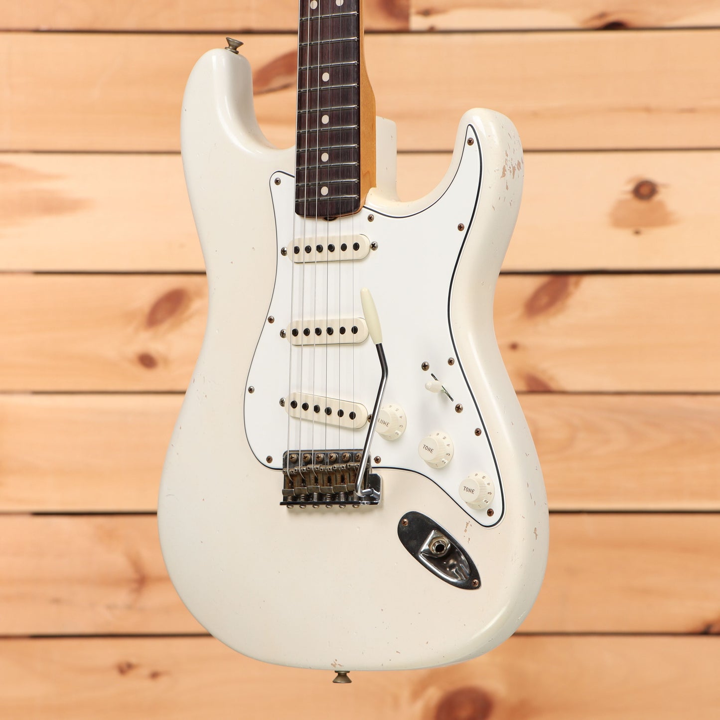 Fender Custom Shop Limited Dennis Galuszka Masterbuilt 1963 Stratocaster Journeyman Relic - Aged Olympic White