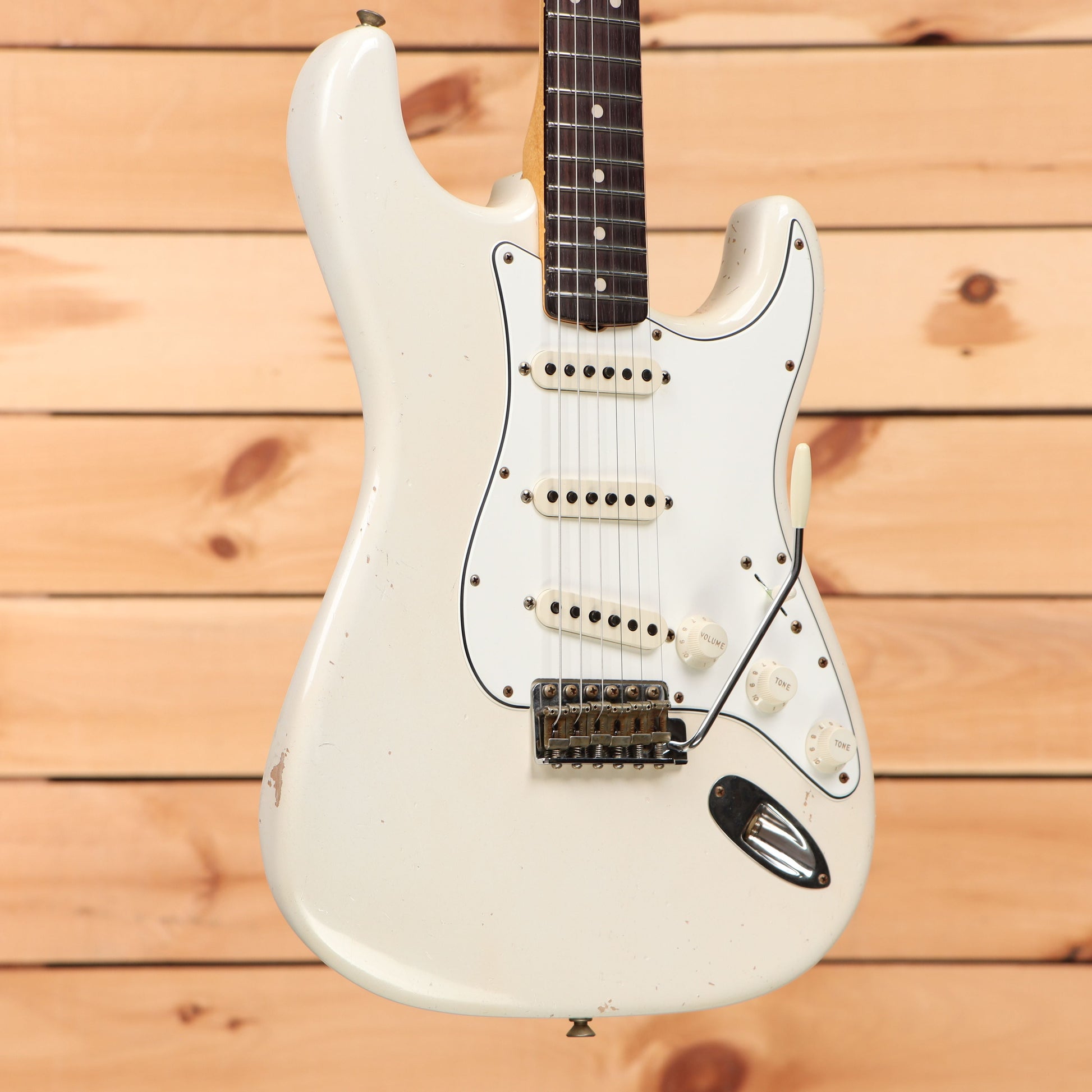 Fender Custom Shop Limited Dennis Galuszka Masterbuilt 1963 Stratocaster Journeyman Relic - Aged Olympic White