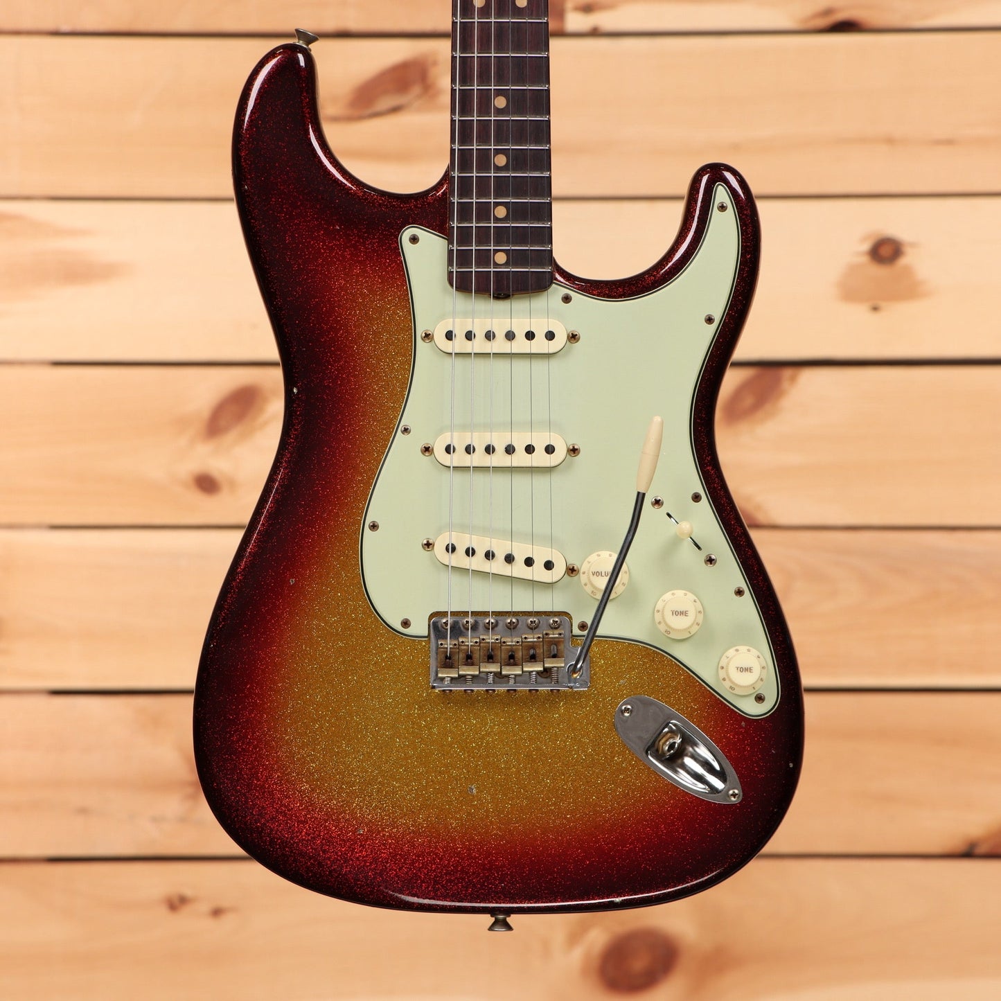 Fender Custom Shop Limited 1963 Sparkle Stratocaster Journeyman Relic - Sparkle 3 Color Sunburst