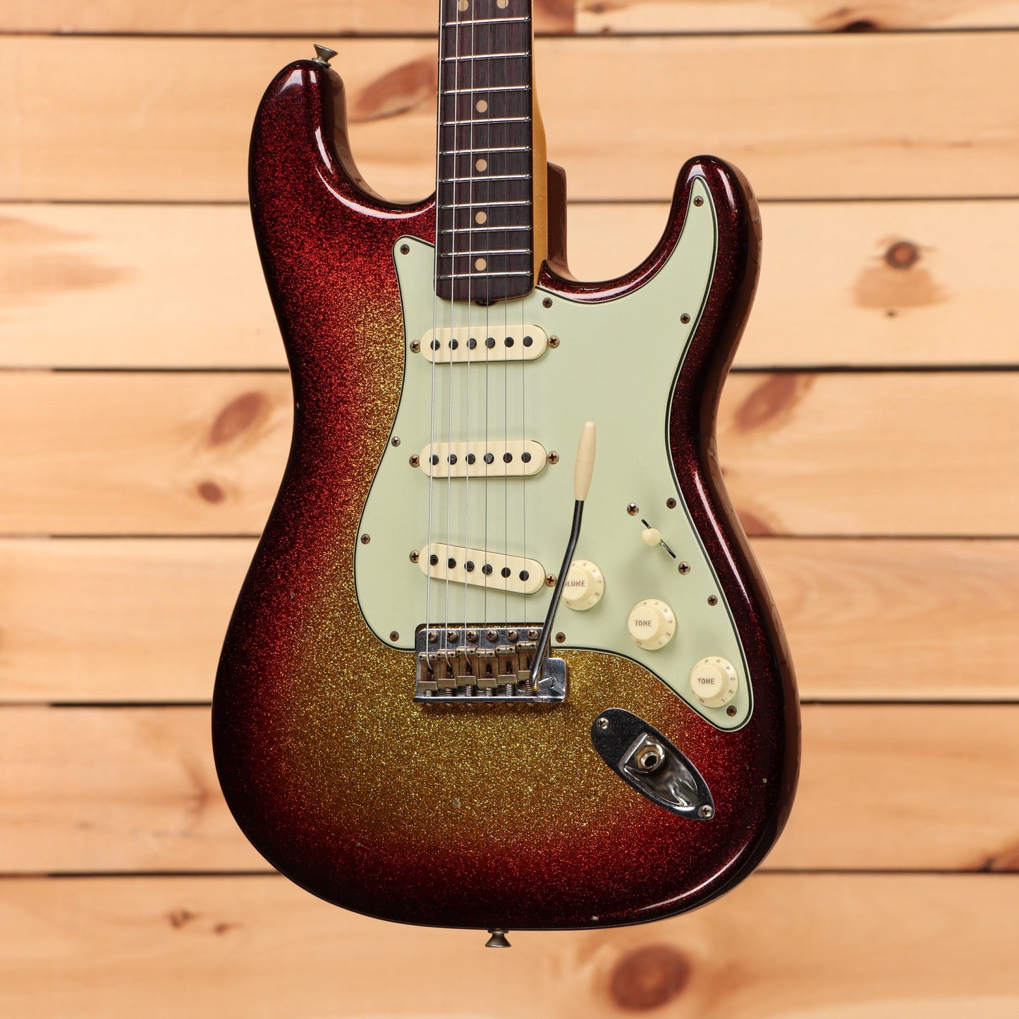 Fender Custom Shop Limited 1963 Sparkle Stratocaster Journeyman Relic - Sparkle 3 Color Sunburst