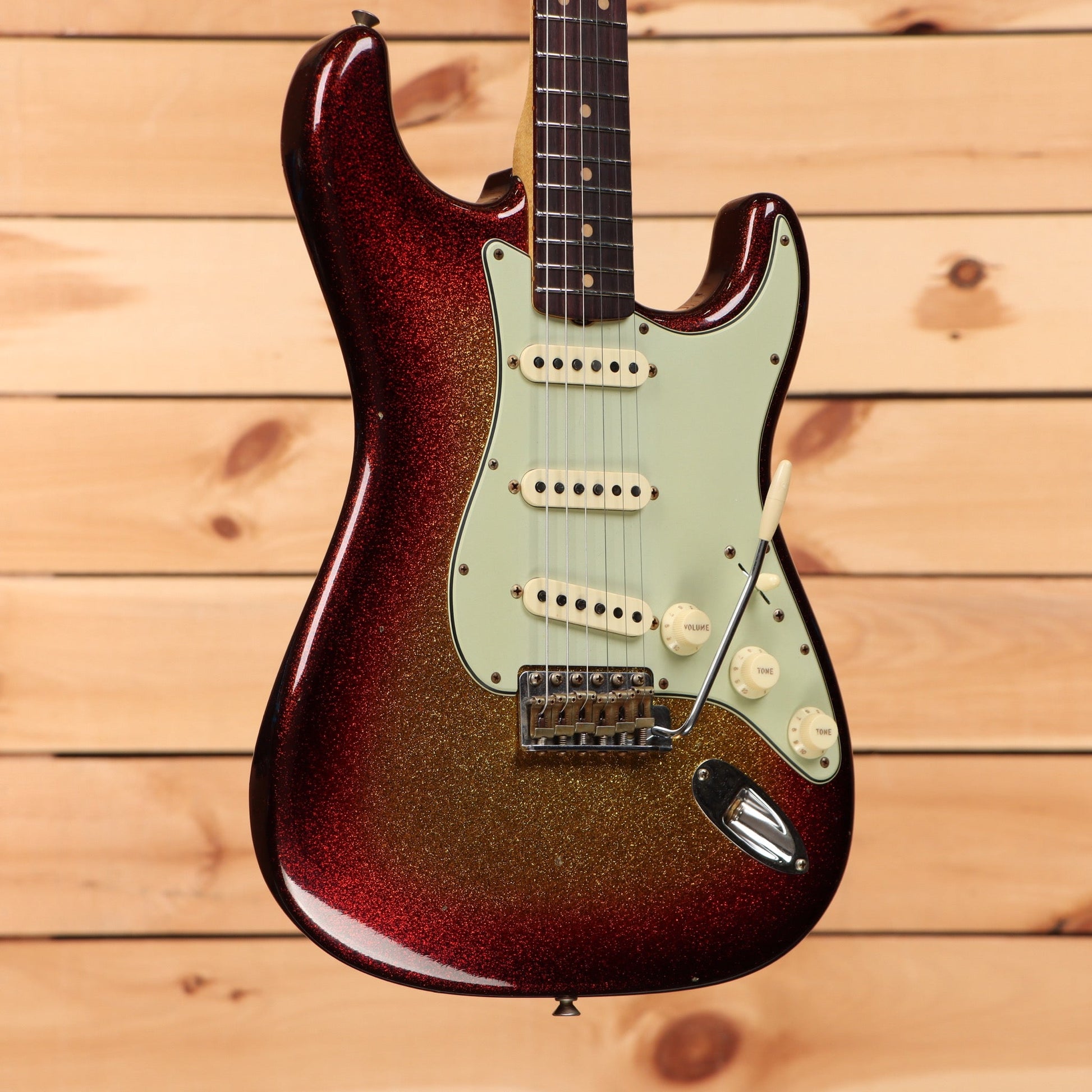 Fender Custom Shop Limited 1963 Sparkle Stratocaster Journeyman Relic - Sparkle 3 Color Sunburst