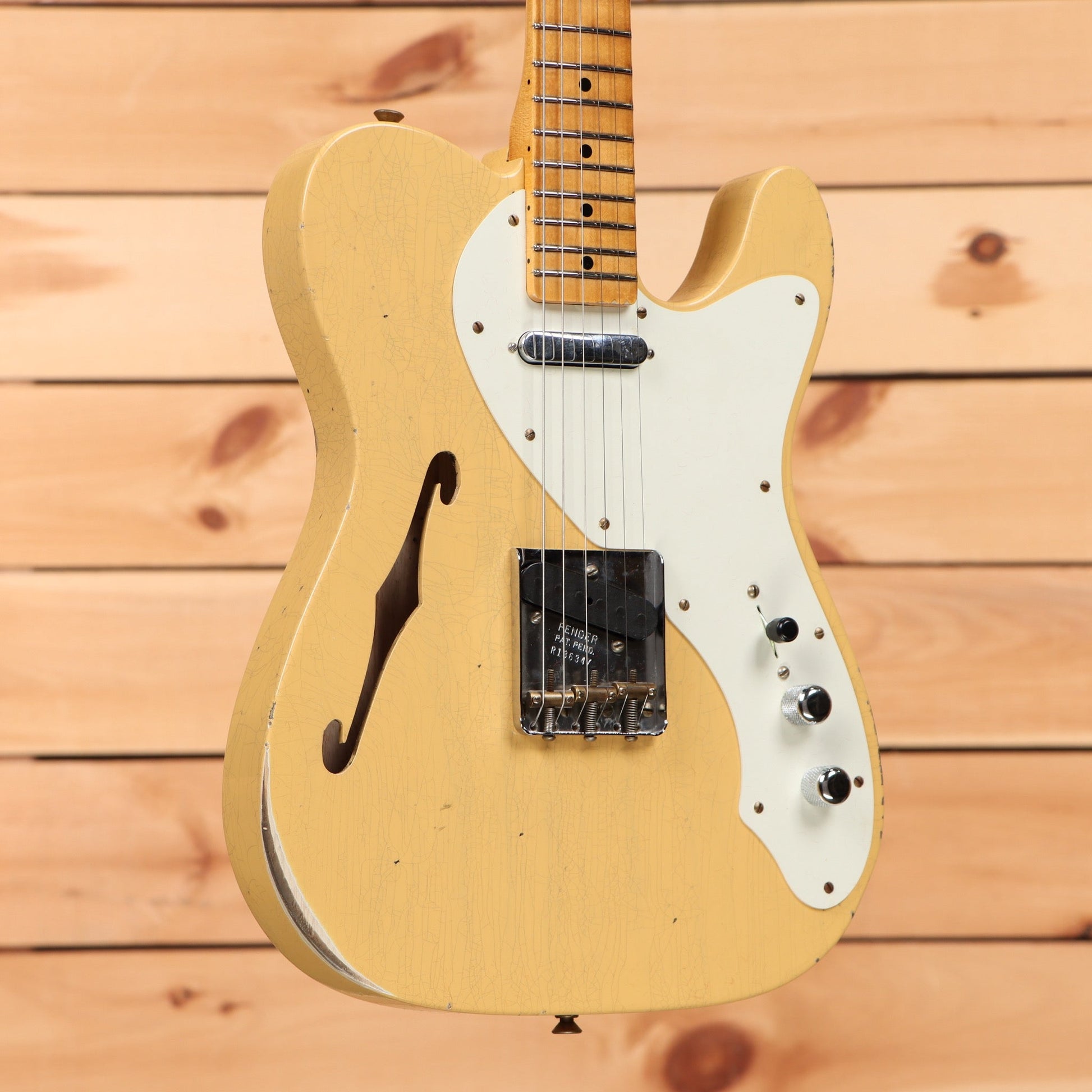 Fender Custom Shop 50s Telecaster Thinline Relic - Nocaster Blonde
