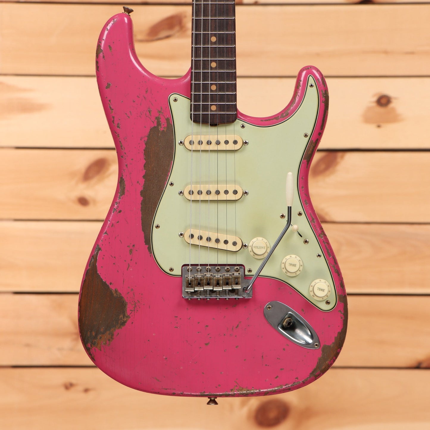 Fender Custom Shop Limited Greg Fessler Masterbuilt 1963 Stratocaster Relic - Faded Dakota Red