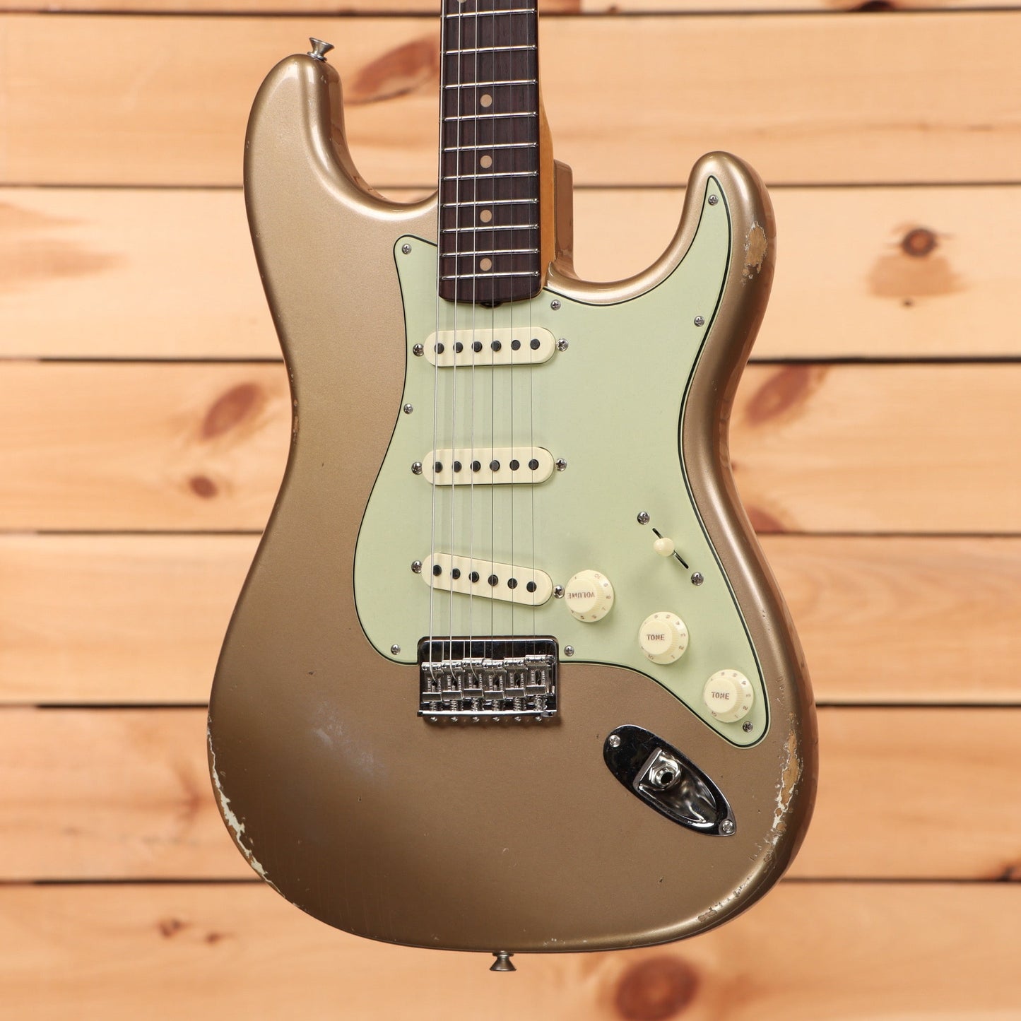 Fender Custom Shop Limited 1959 Stratocaster Hardtail Relic - Aged Shoreline Gold