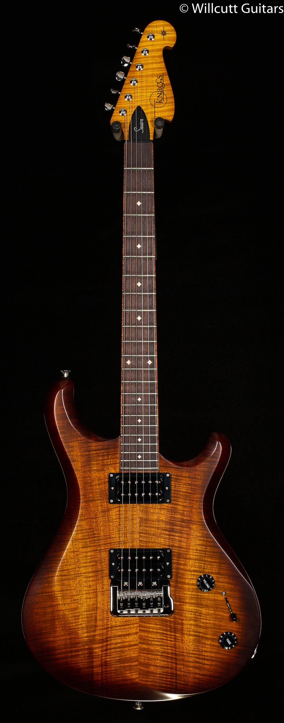2022 Knaggs Chesapeake Severn Trembuck Tier 1 Natural Burst Koa Top (353)