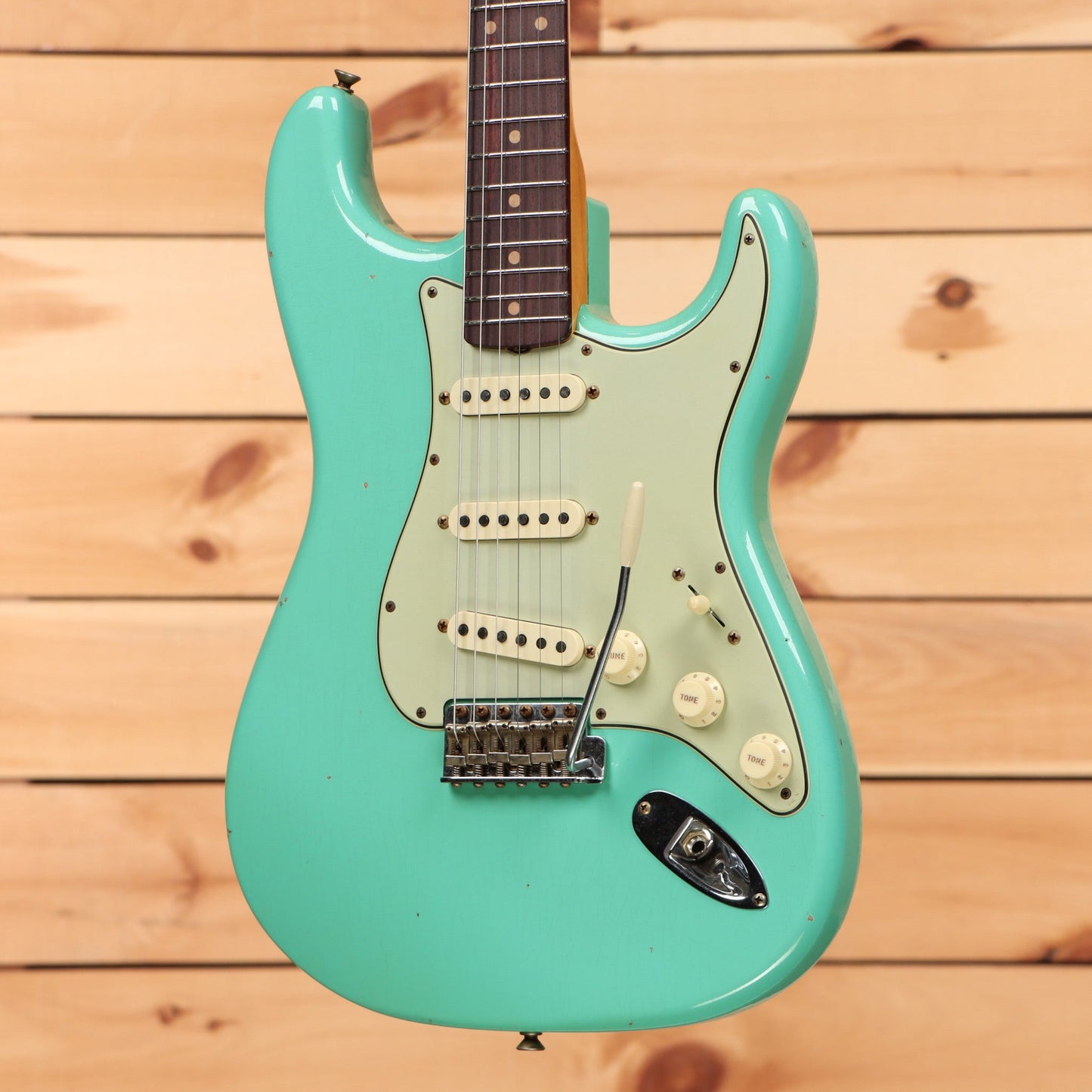 Fender Custom Shop 1959 Stratocaster Journeyman Relic - Super Faded Aged Sea Foam Green