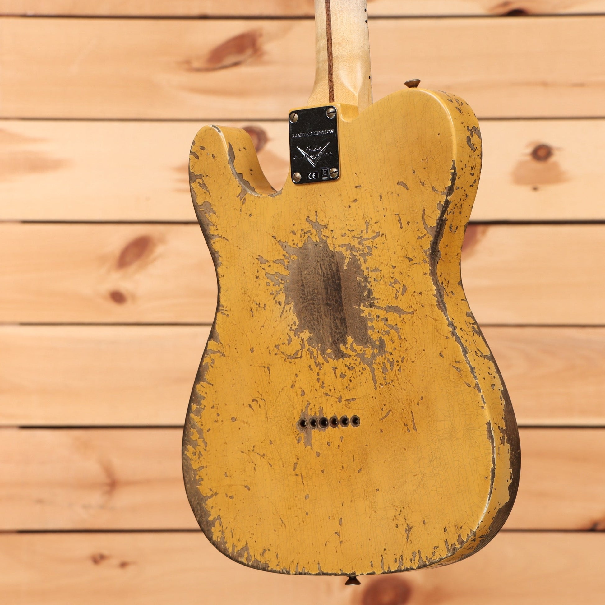 Fender Custom Shop Limited 1950s C-Wah Pine Esquire Super Heavy Relic - Aged Nocaster Blonde