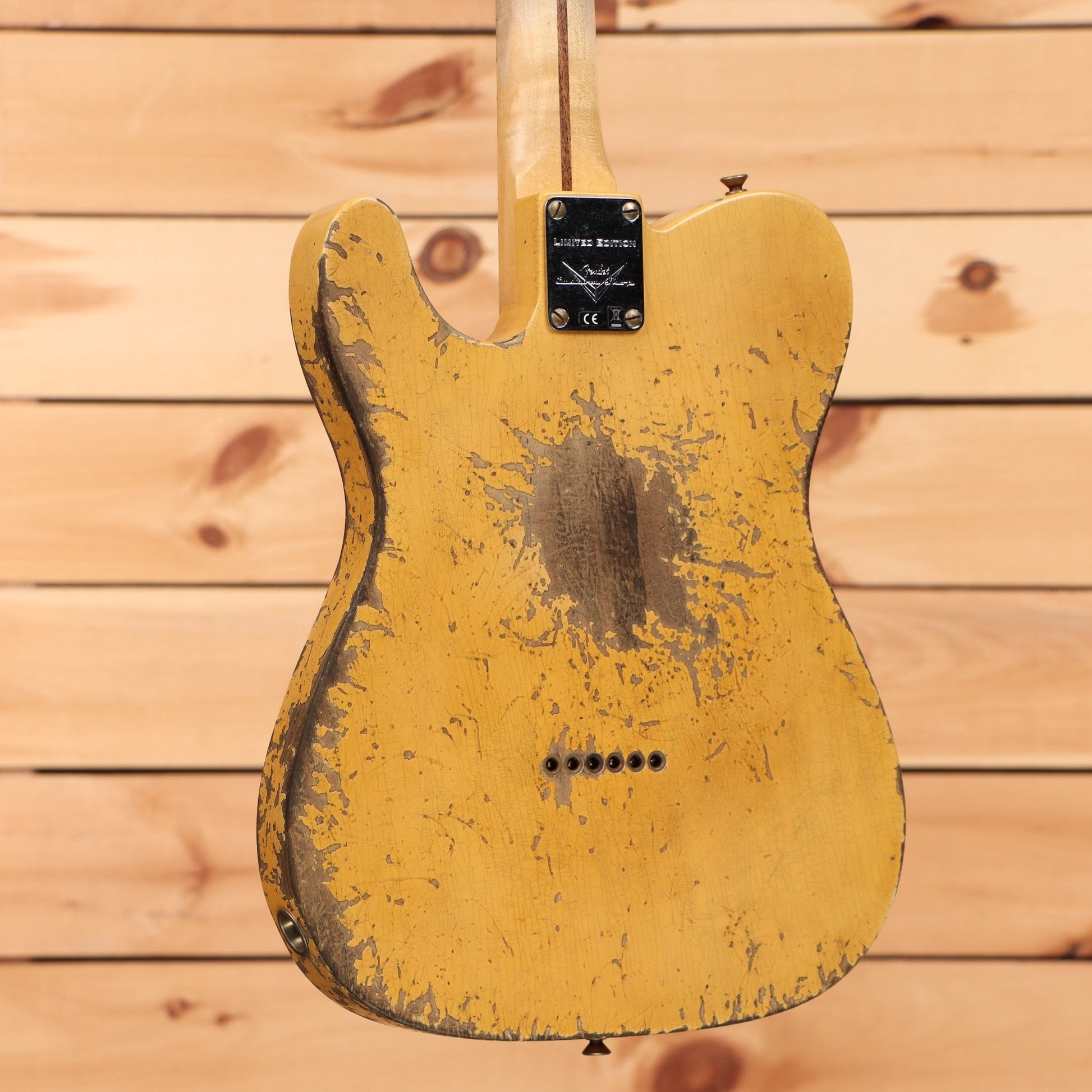 Fender Custom Shop Limited 1950s C-Wah Pine Esquire Super Heavy Relic - Aged Nocaster Blonde