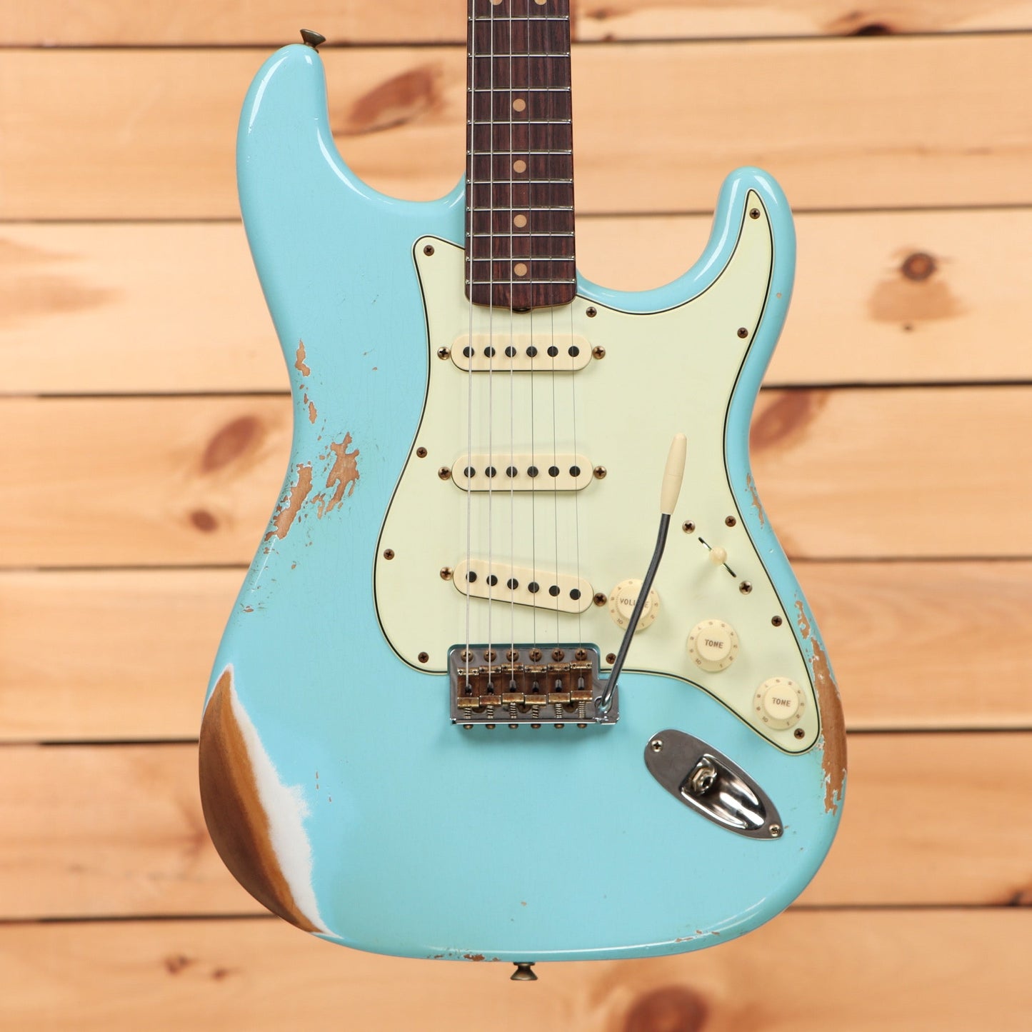 Fender Custom Shop Limited 1964 L-Series Stratocaster Heavy Relic - Aged Daphne Blue