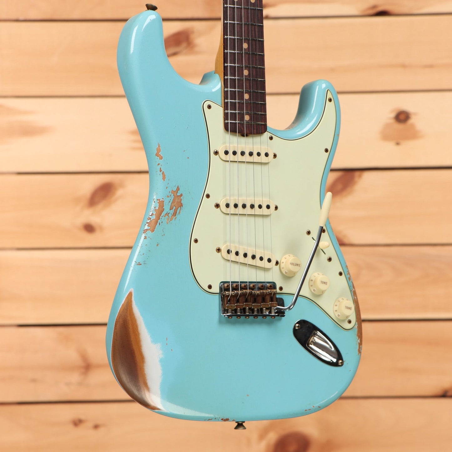 Fender Custom Shop Limited 1964 L-Series Stratocaster Heavy Relic - Aged Daphne Blue