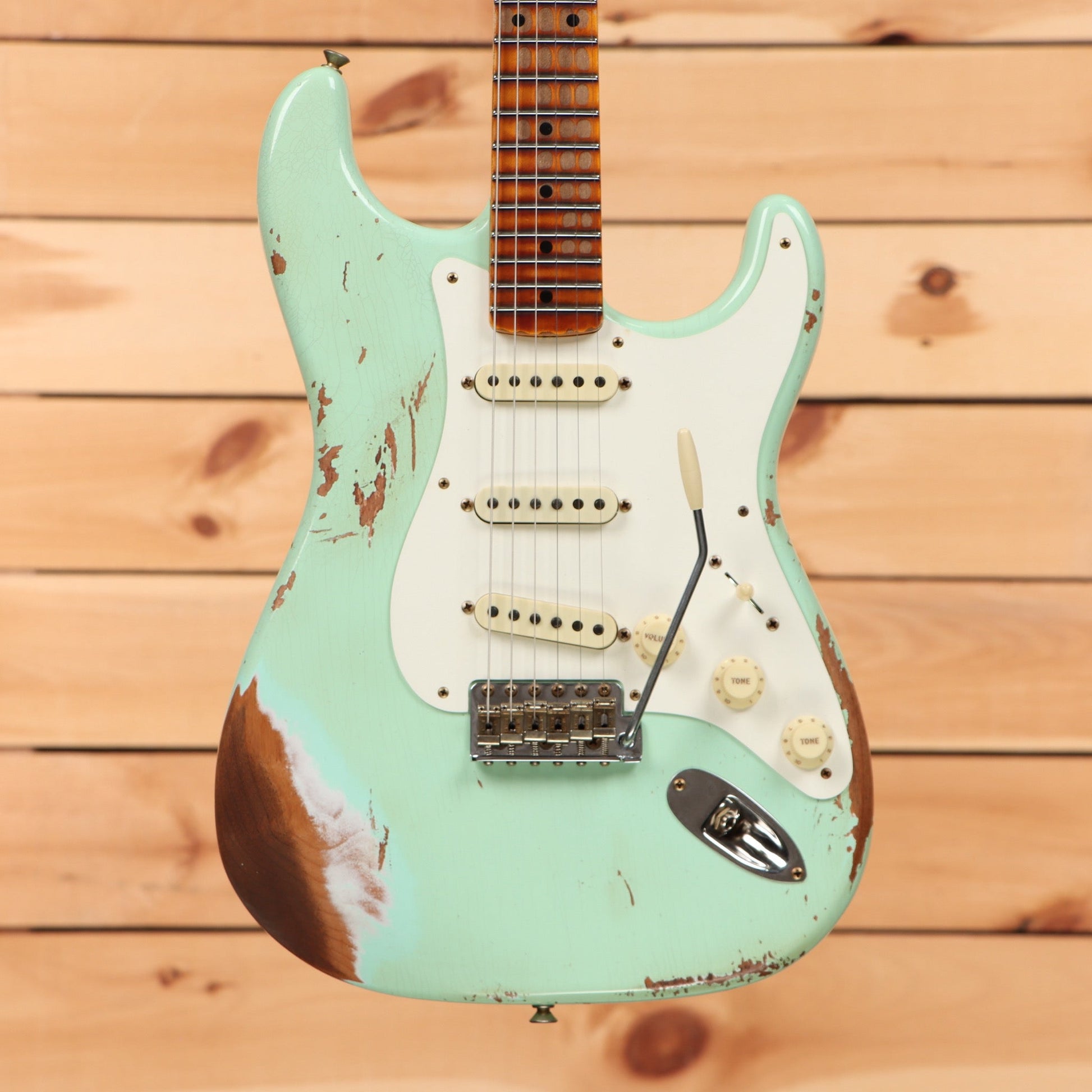 Fender Custom Shop 1957 Stratocaster Heavy Relic - Aged Surf Green