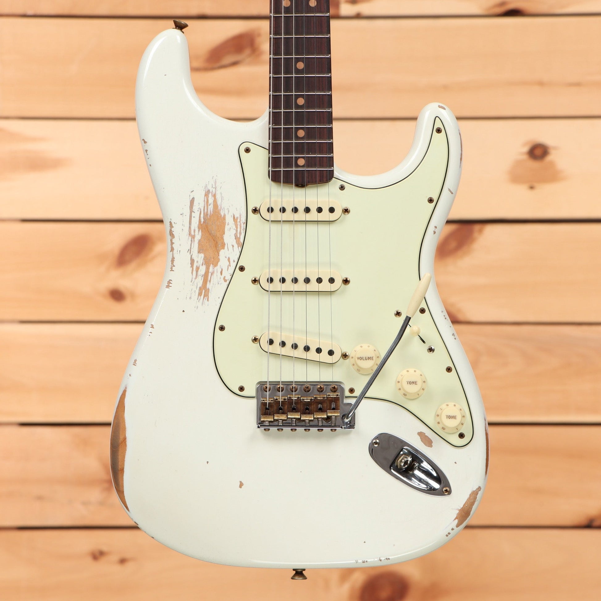 Fender Custom Shop Limited 1964 L-Series Stratocaster Heavy Relic - Aged Olympic White