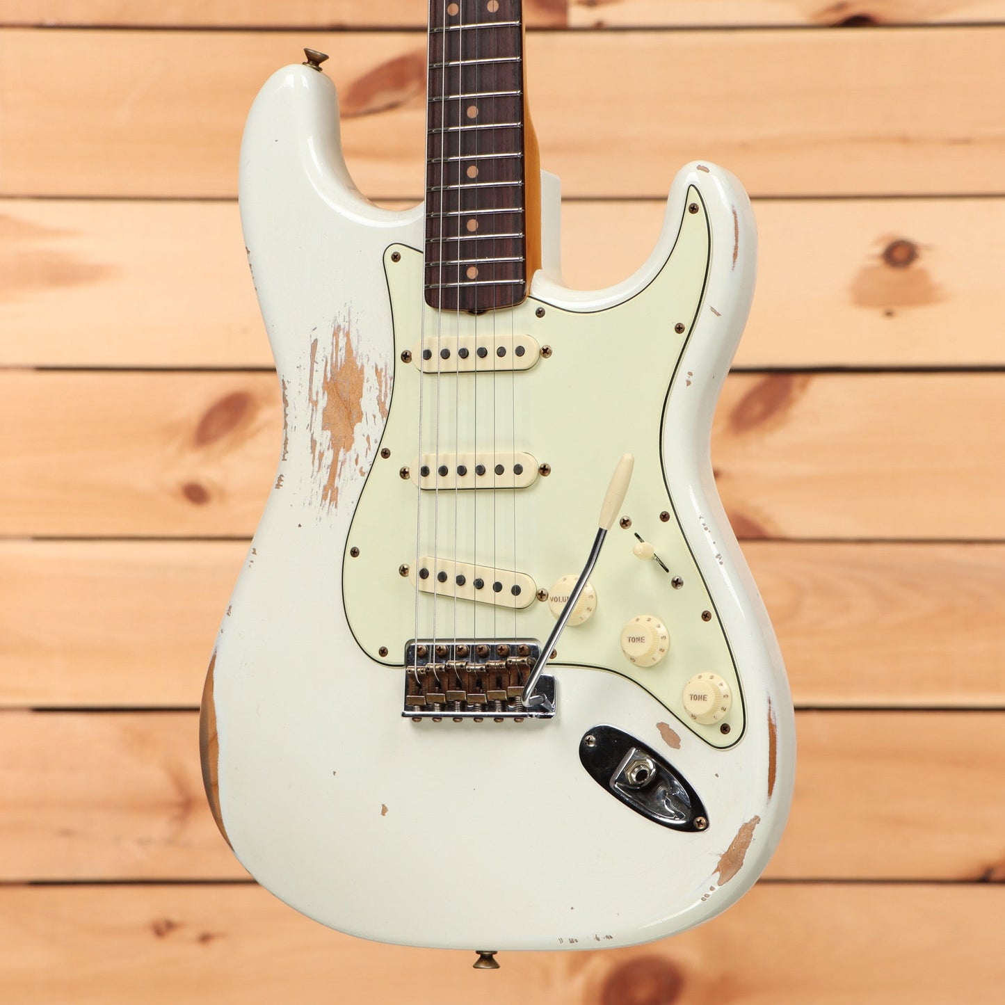 Fender Custom Shop Limited 1964 L-Series Stratocaster Heavy Relic - Aged Olympic White