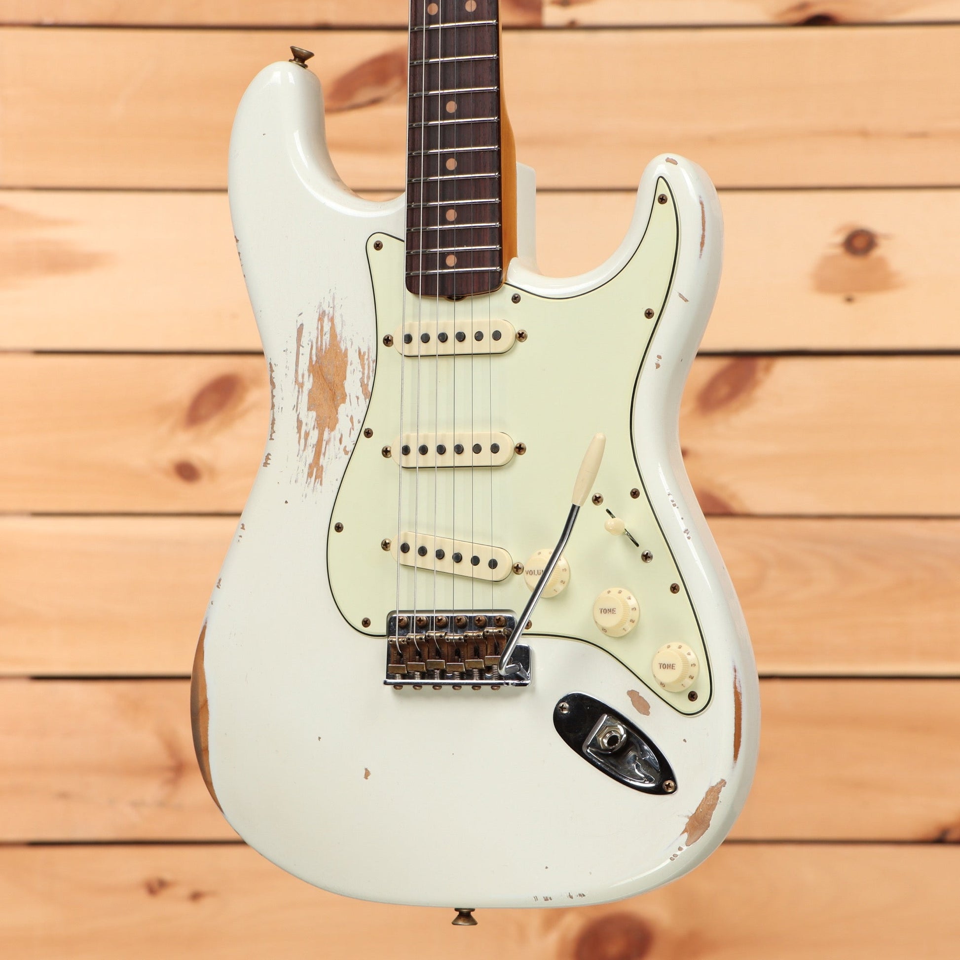 Fender Custom Shop Limited 1964 L-Series Stratocaster Heavy Relic - Aged Olympic White