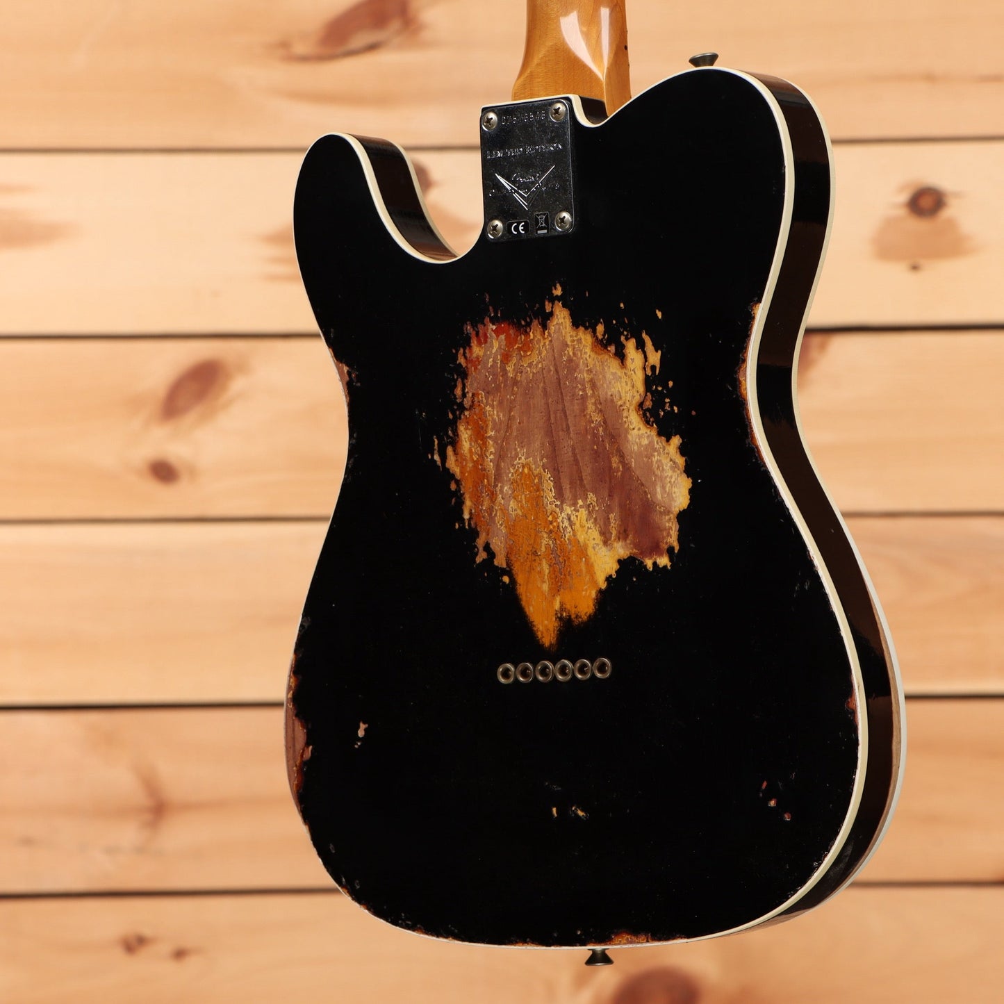 Fender Custom Shop Limited 1965 Telecaster Custom Heavy Relic - Aged Black over 3 Tone Sunburst