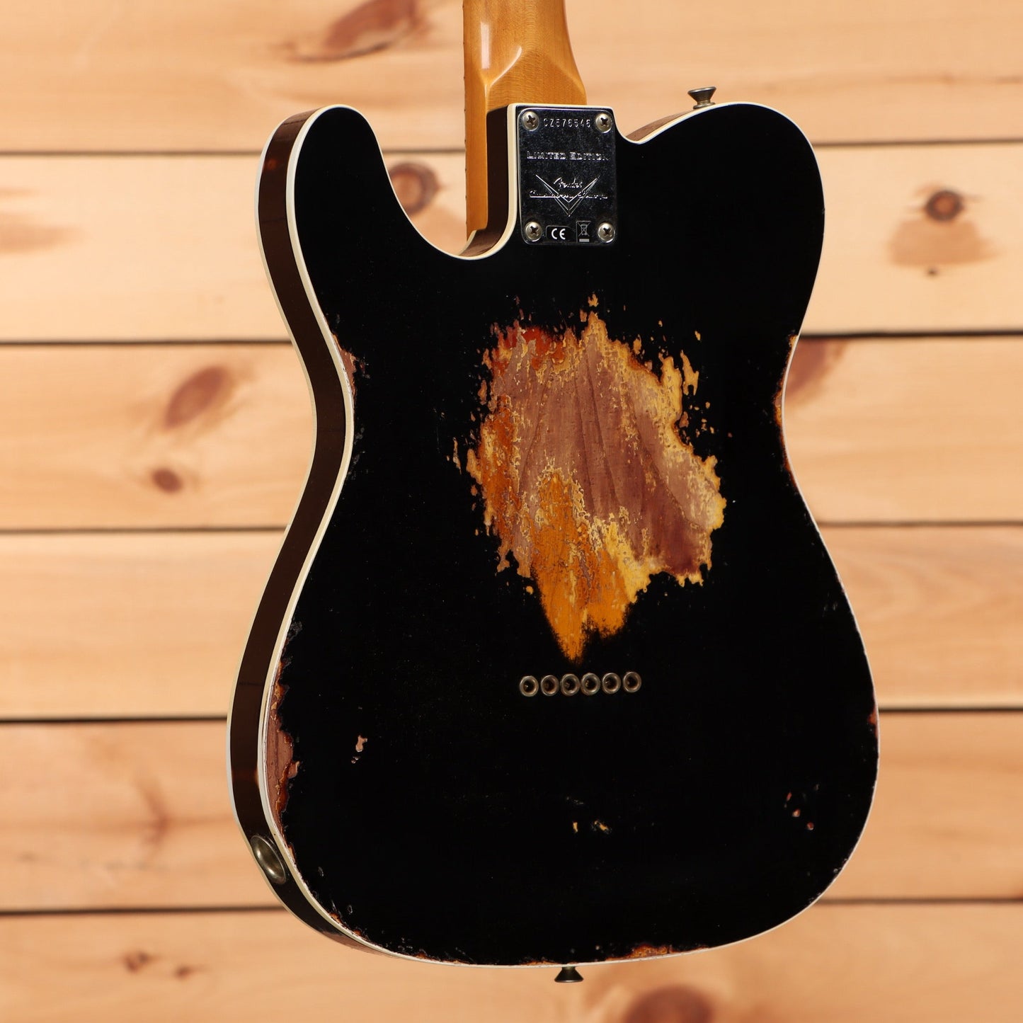Fender Custom Shop Limited 1965 Telecaster Custom Heavy Relic - Aged Black over 3 Tone Sunburst